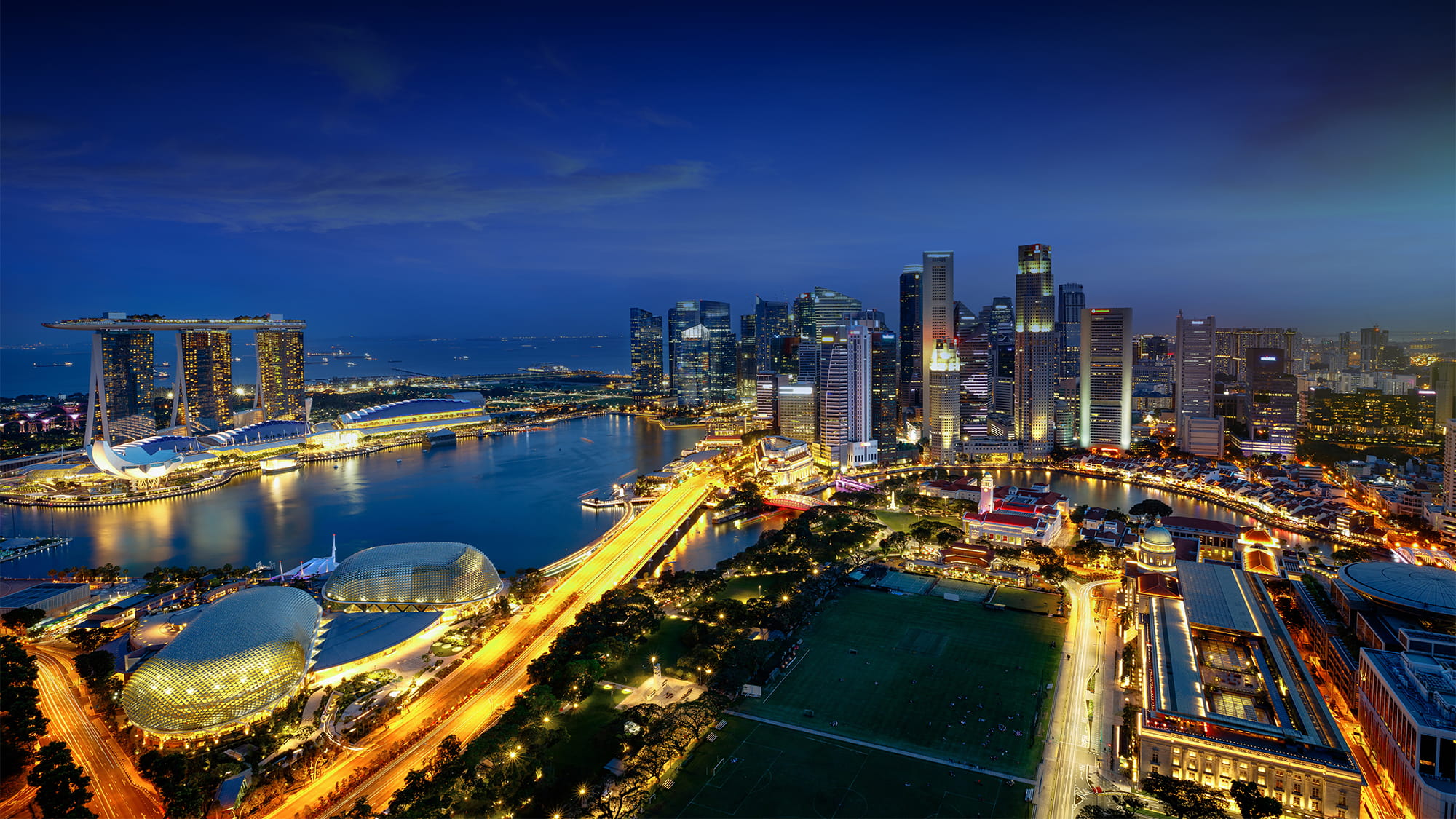 Singapore at night