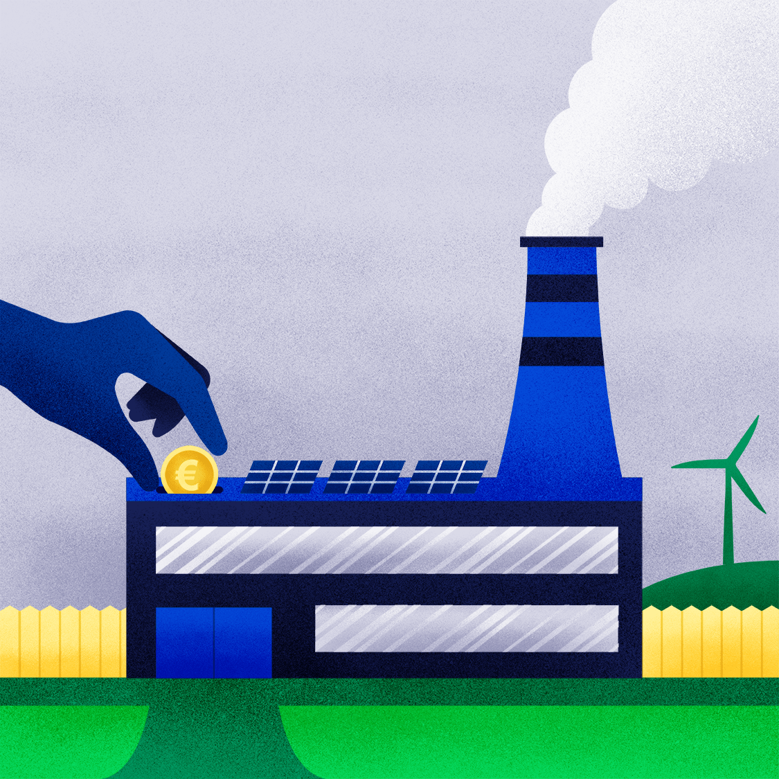 Green finance illustration