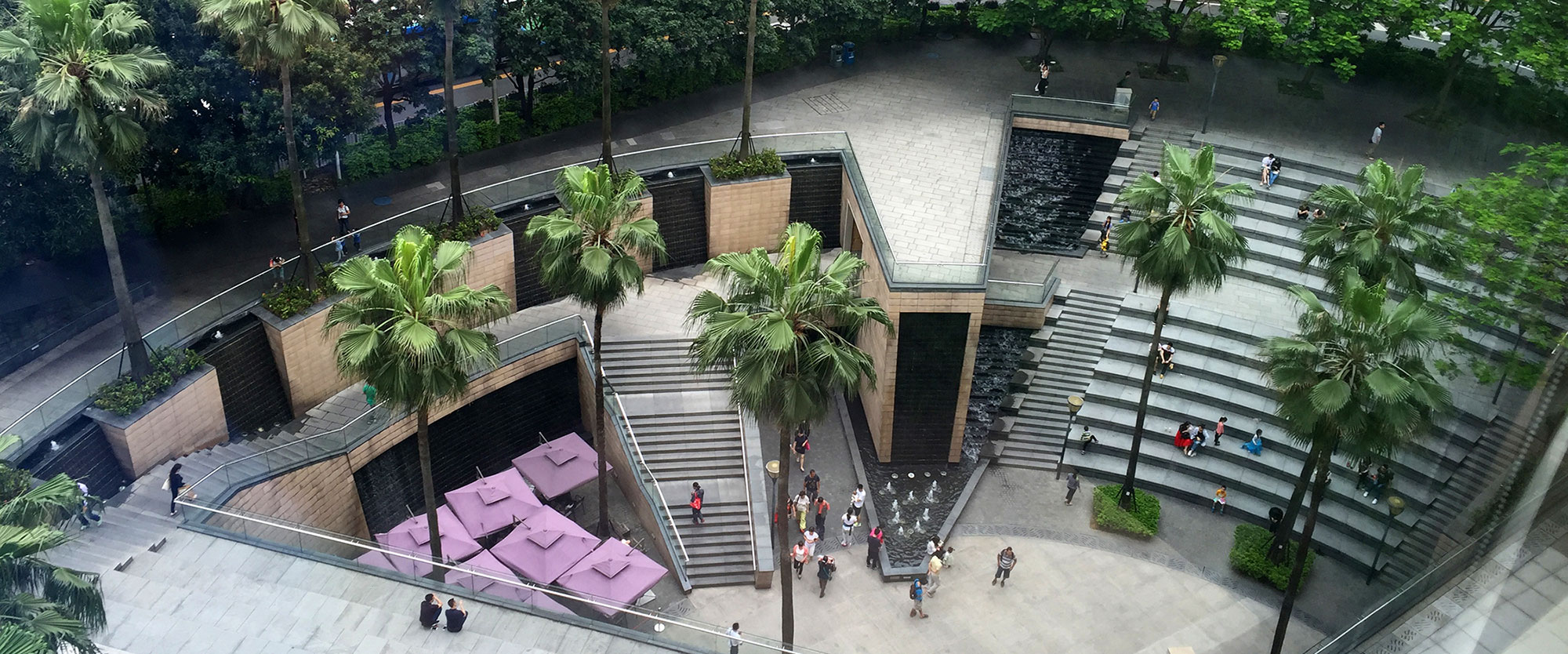 Entrance to underground development in Hong Kong