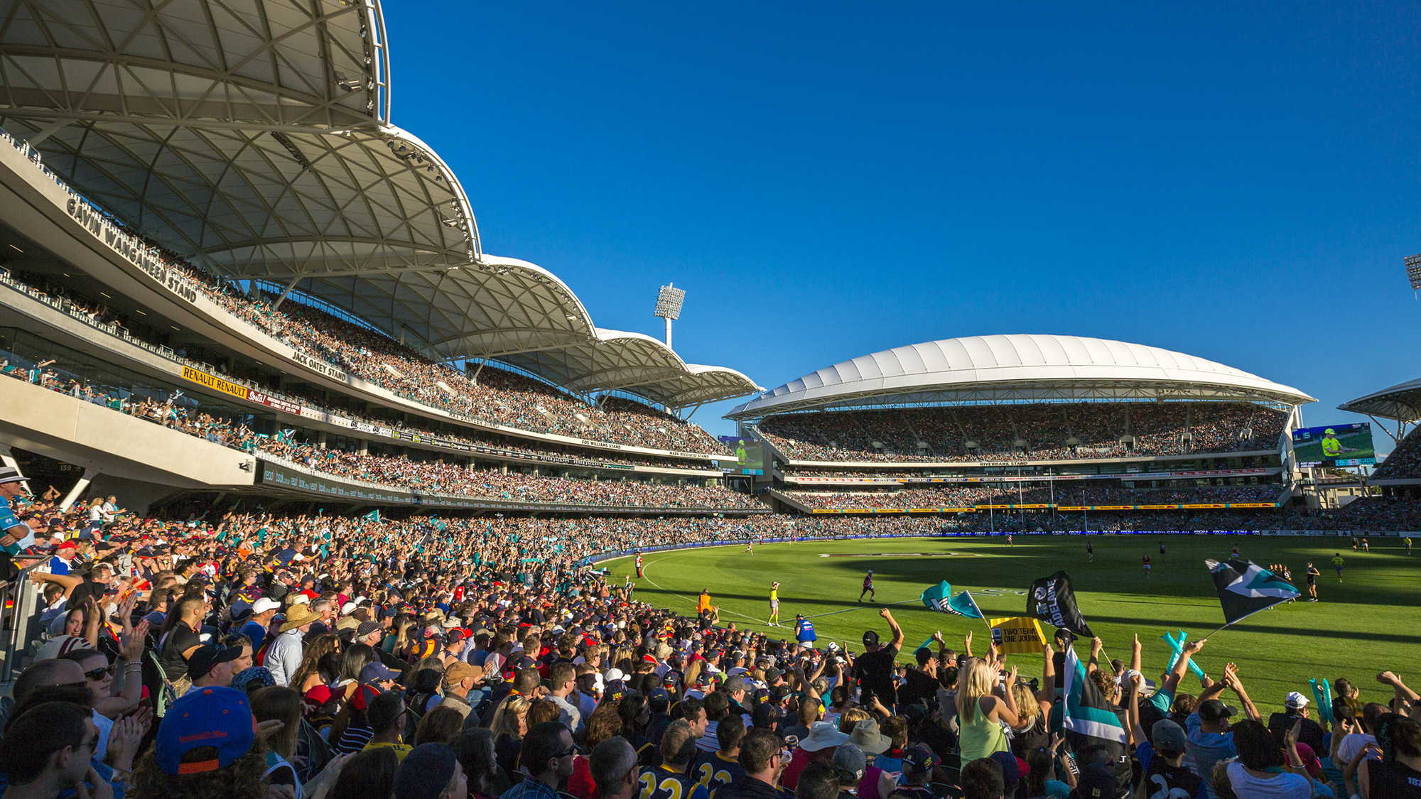 People inside a sporting stadium