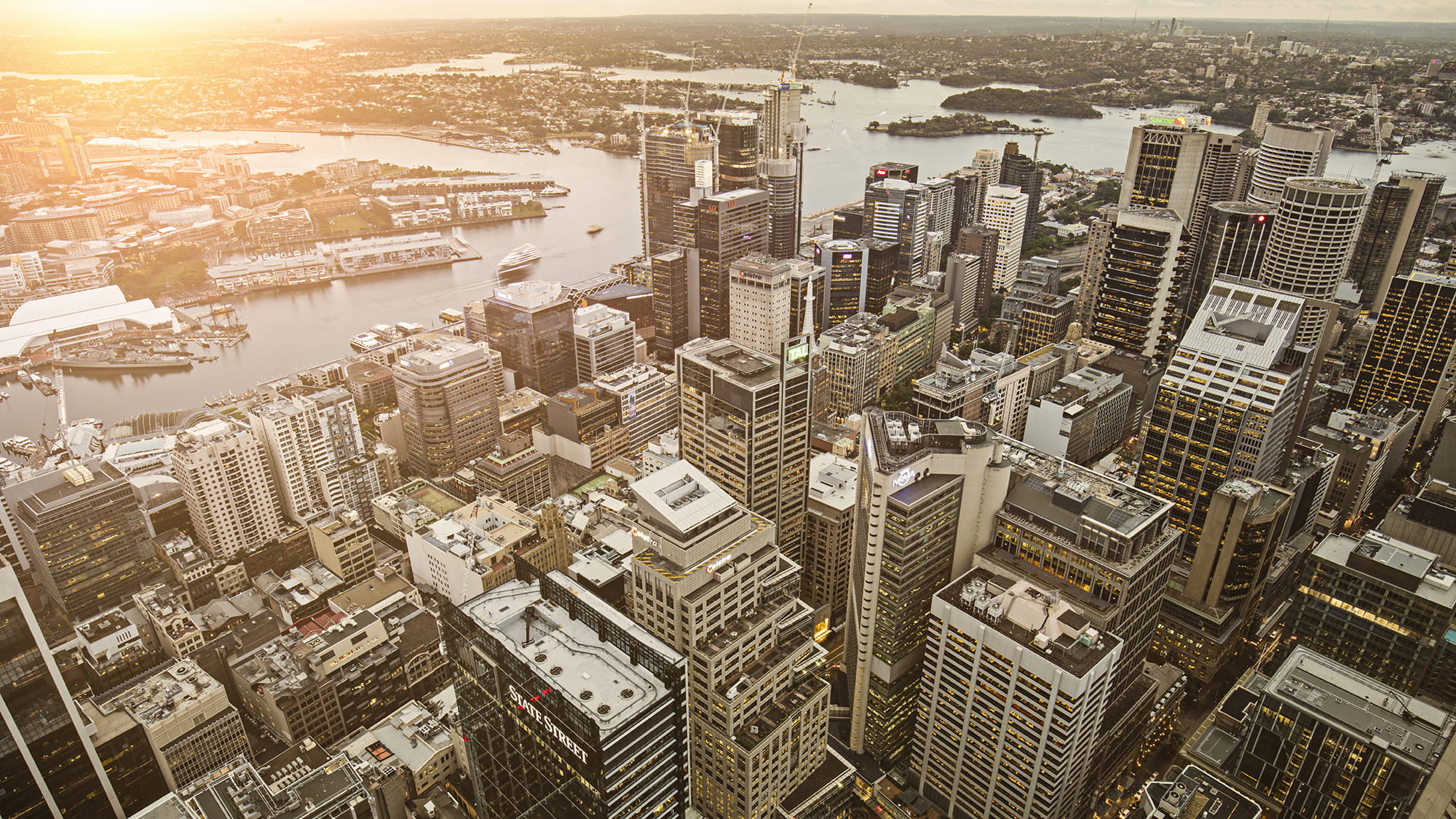 Aerial view of Sydney