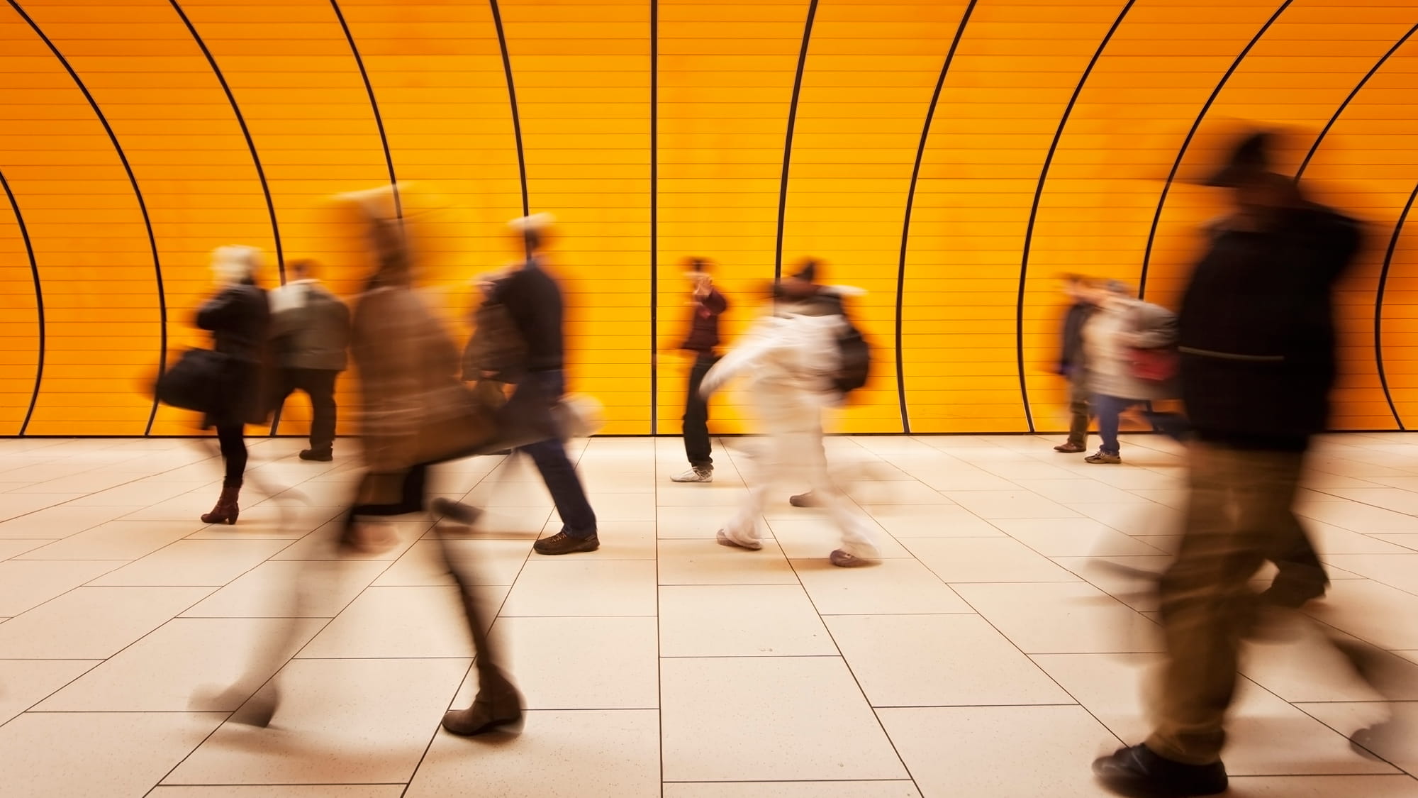 Motion blurred people ? iStock