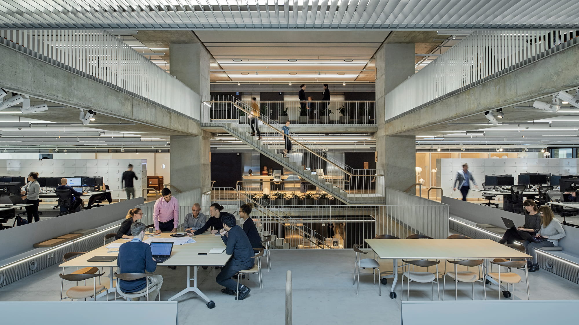 View from the level 5 bridge at Arup's Sydney Office in Barrack Place