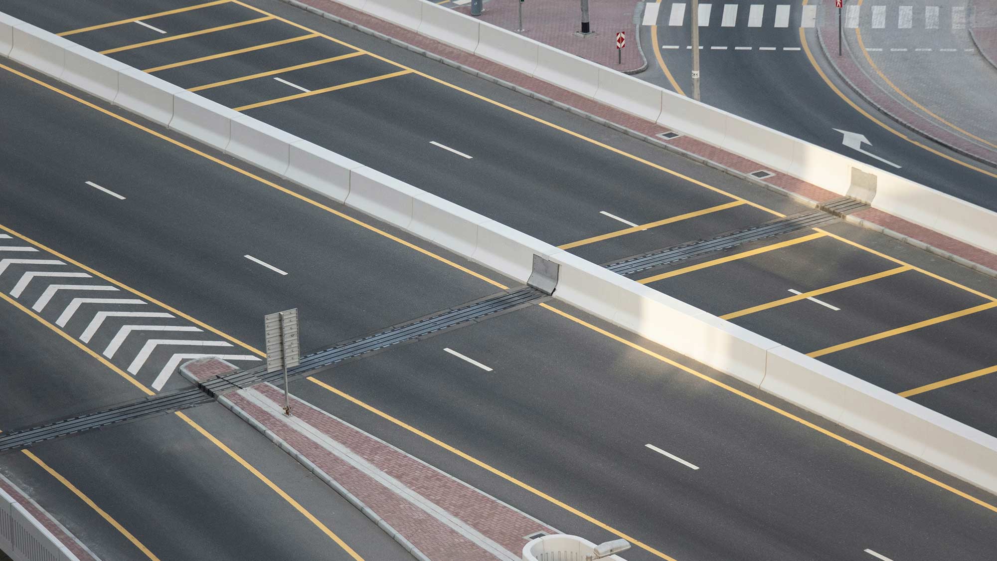 Empty road scape