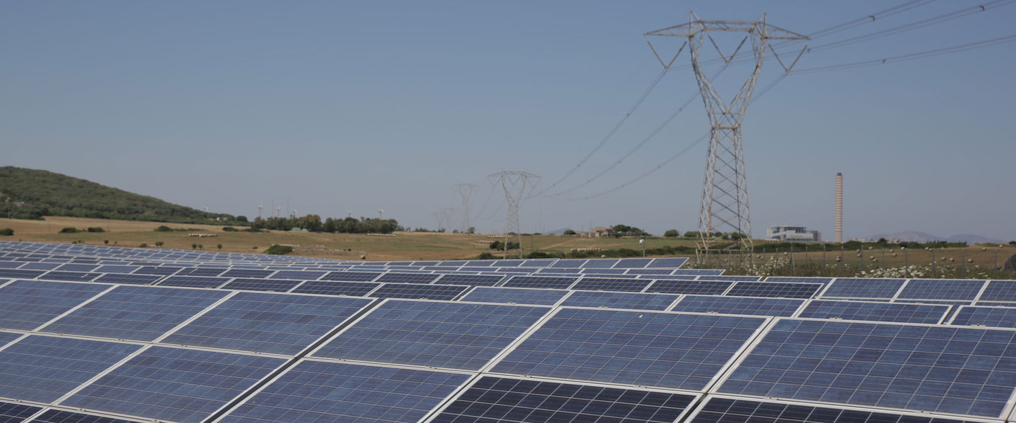 A field of photo voltaic panels