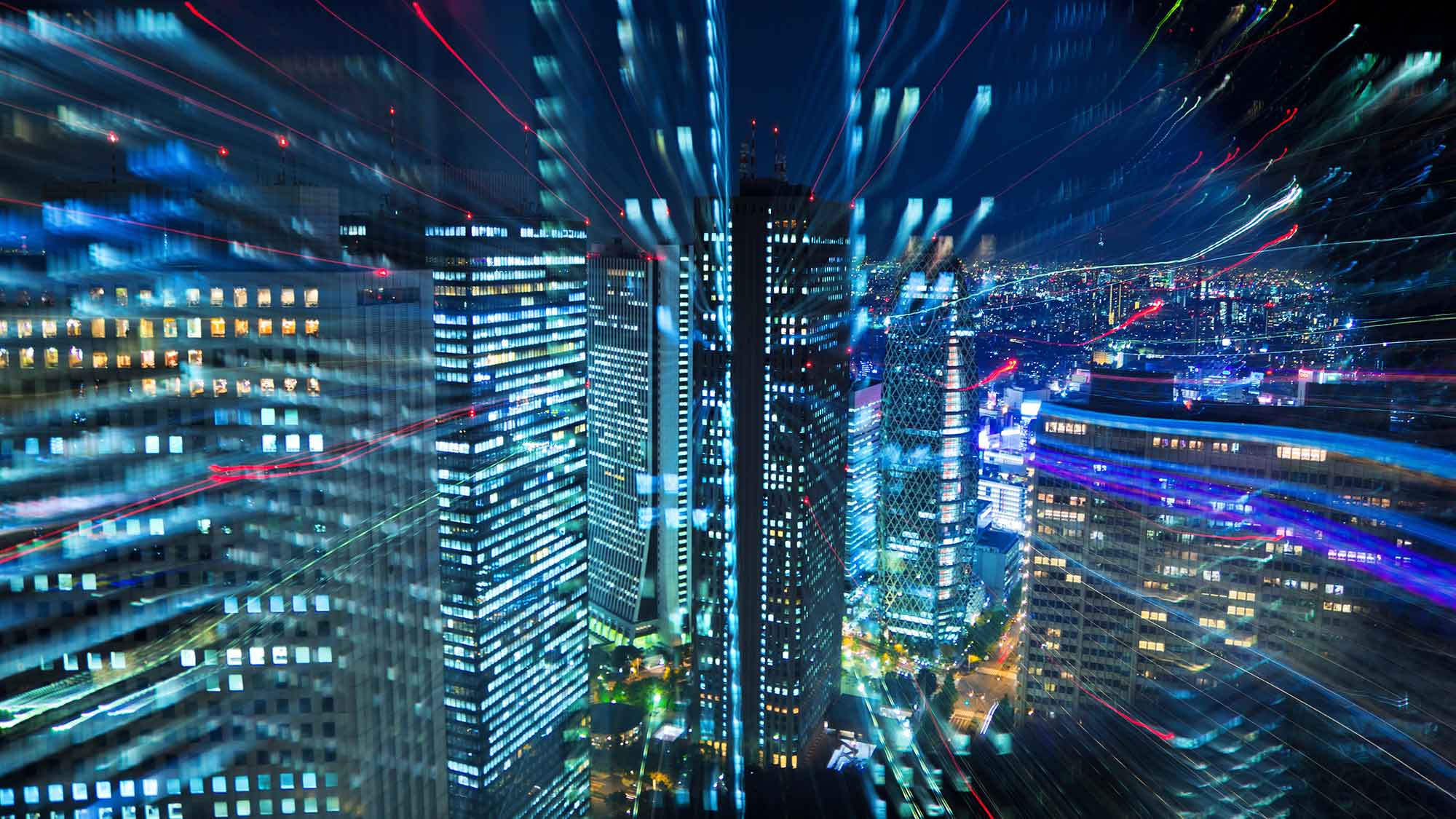 Energy used at night in the city