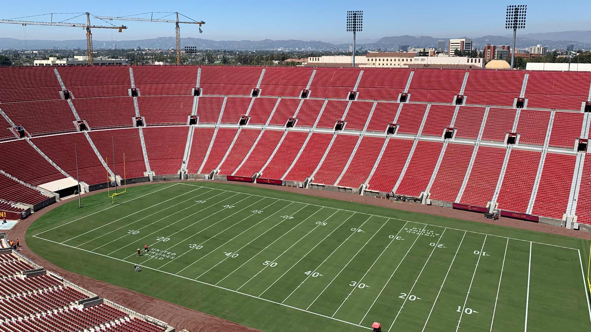 Los Angeles Memorial Coliseum empty seats