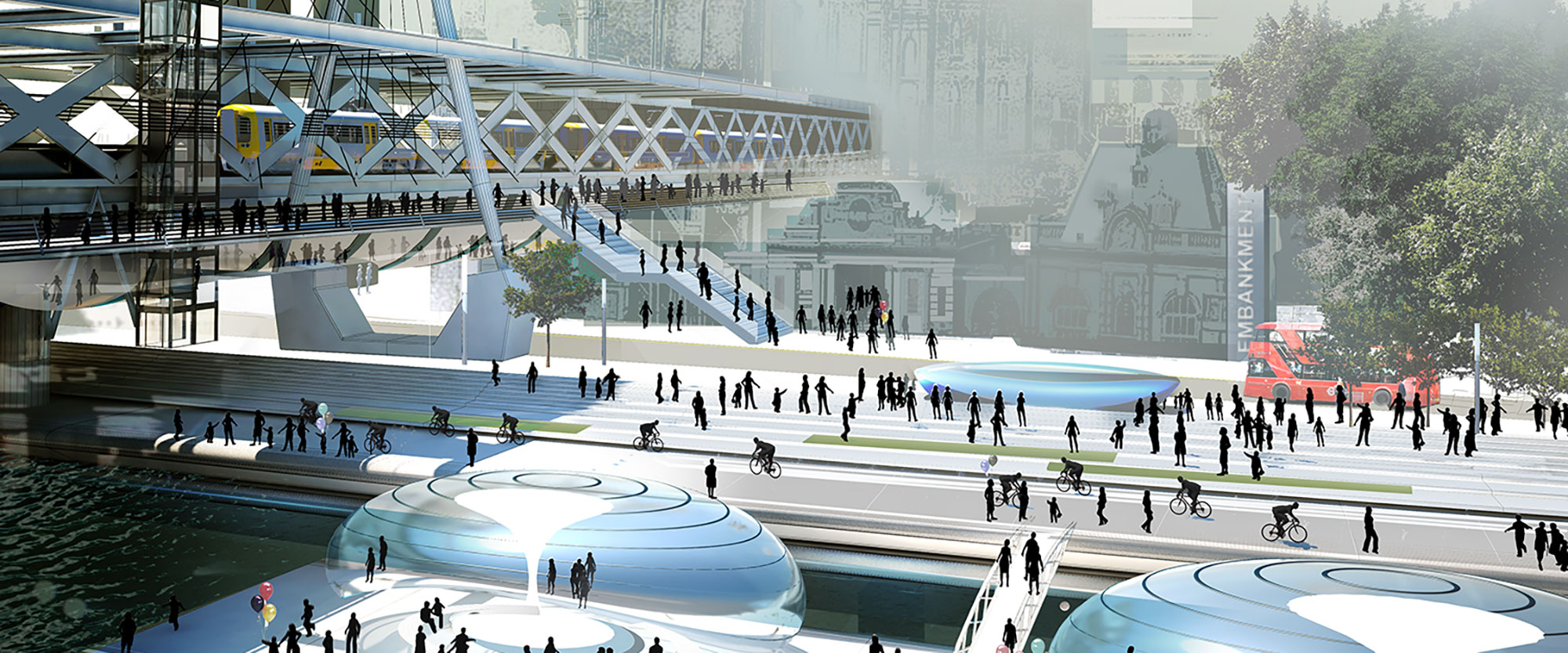 Artist's impression of a future transport interchange