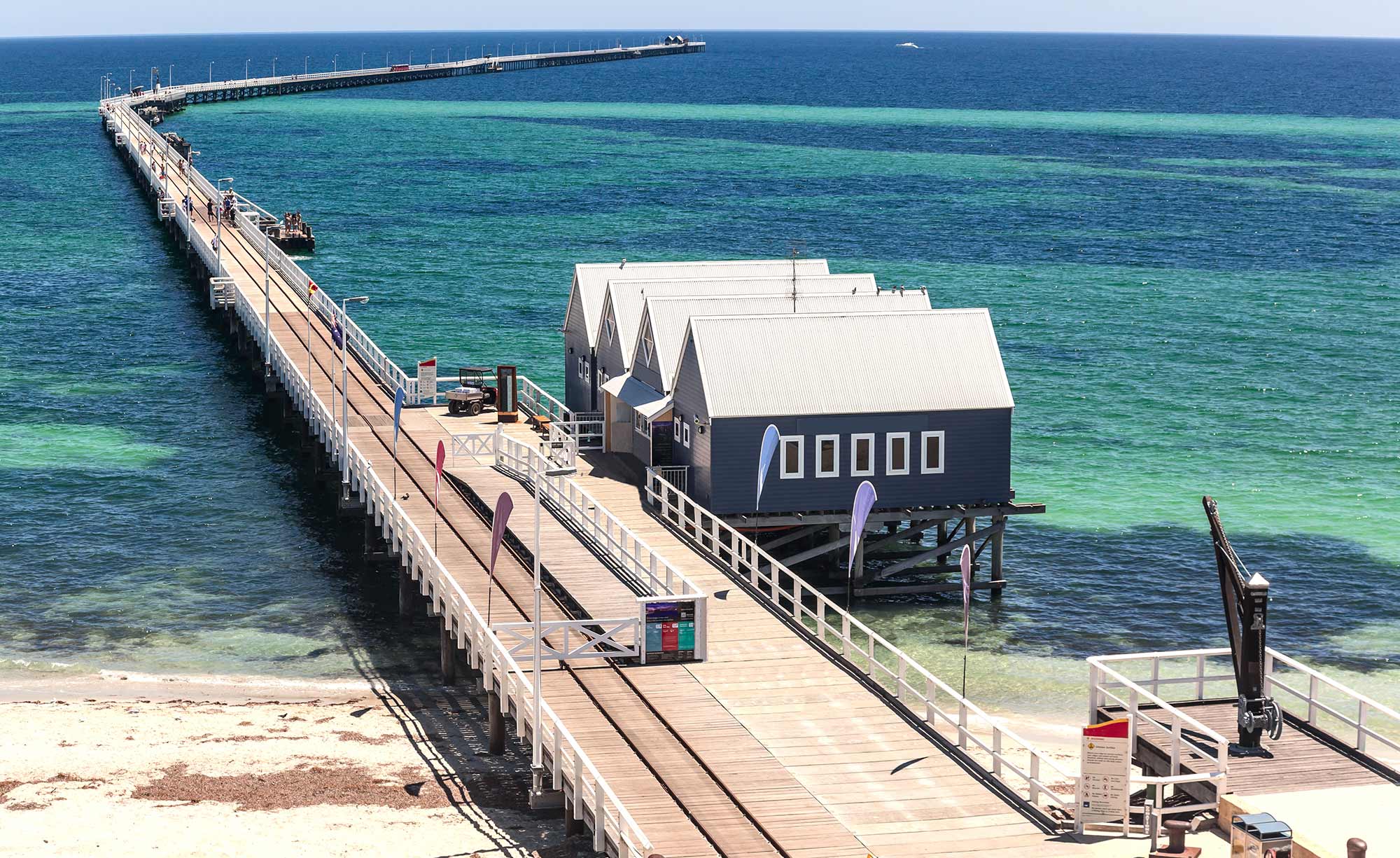 Jetty into the sea at Margaret River Western Australia