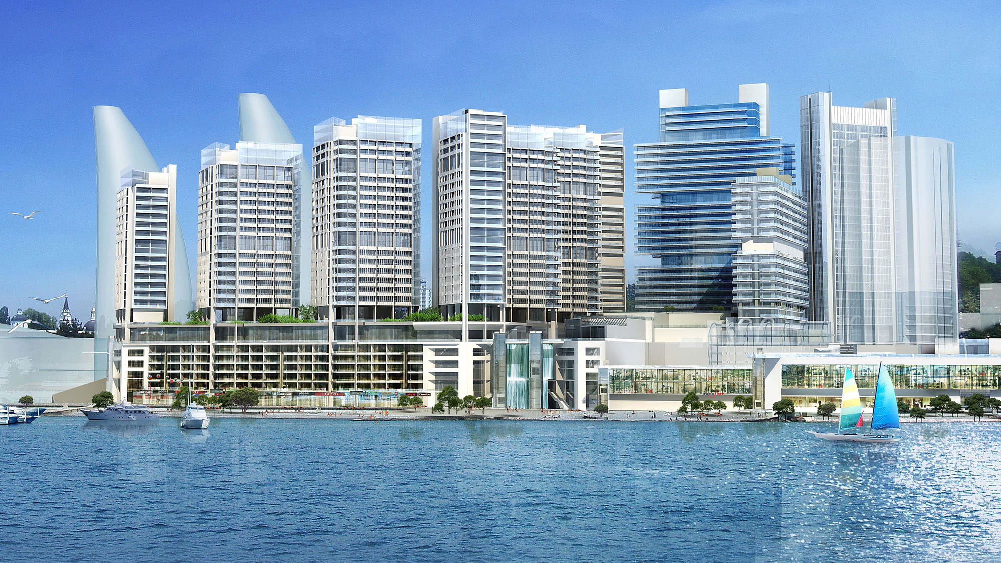 Render of Beliy Parus Resort.