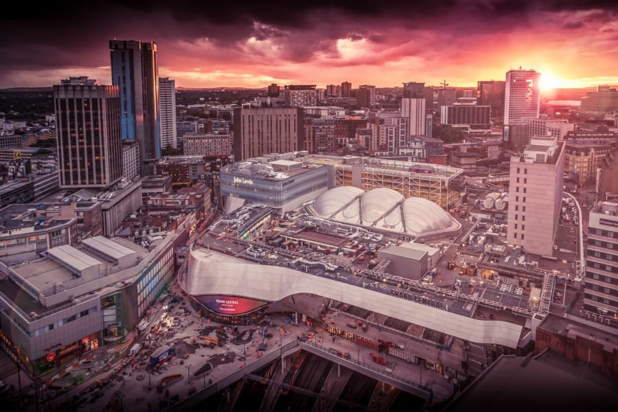 Birmingham New Street station and shopping centre in the heart of the city - ?RossJukes