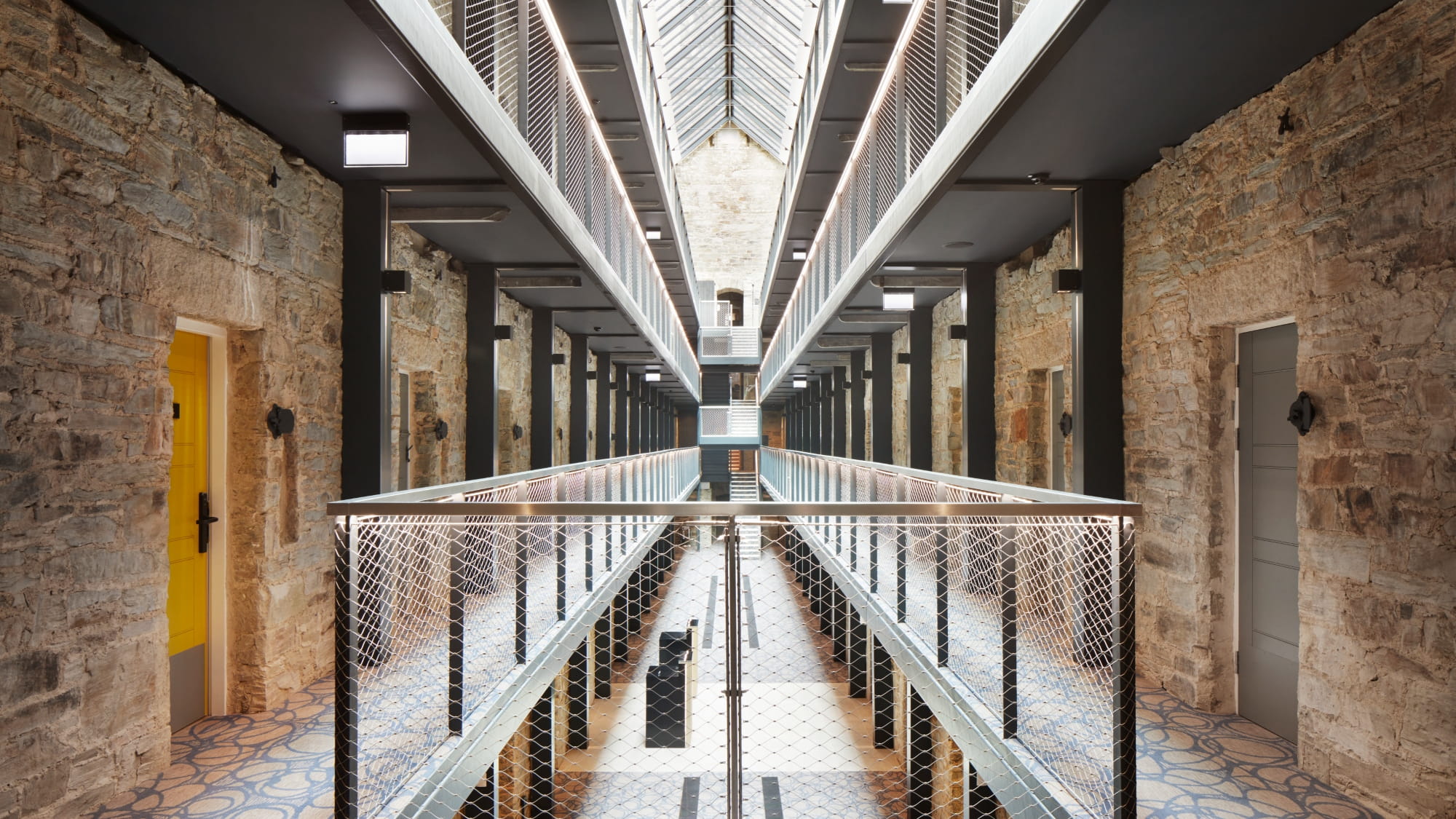 inside of Bodmin jail hotel