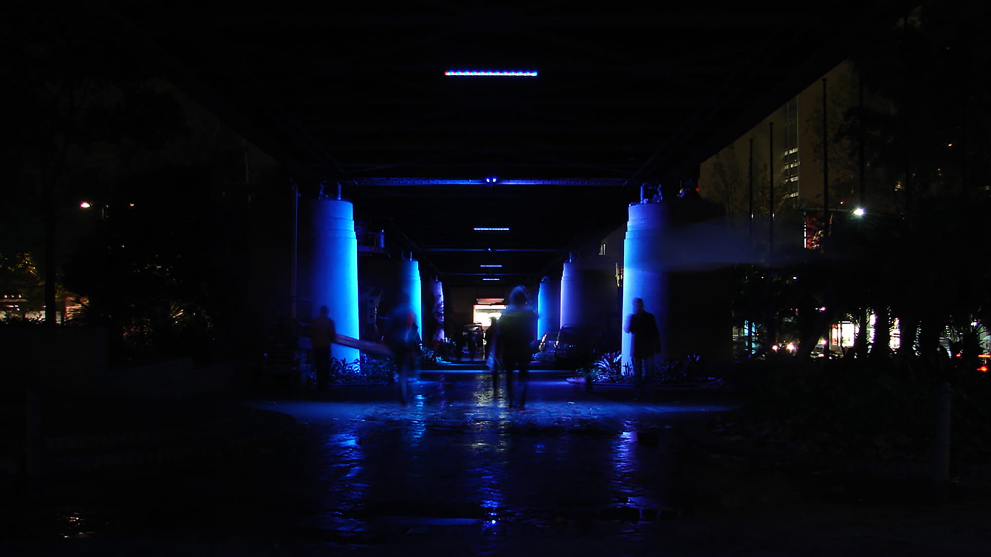 Blue light of Bright on Time