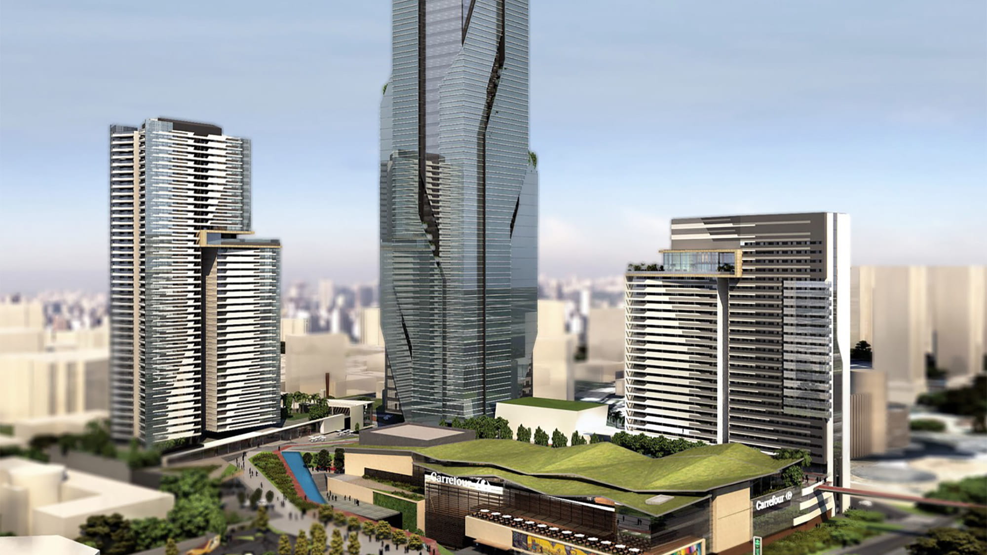 Carrefour mixed-use real estate development in Sao Paulo, Brazil.