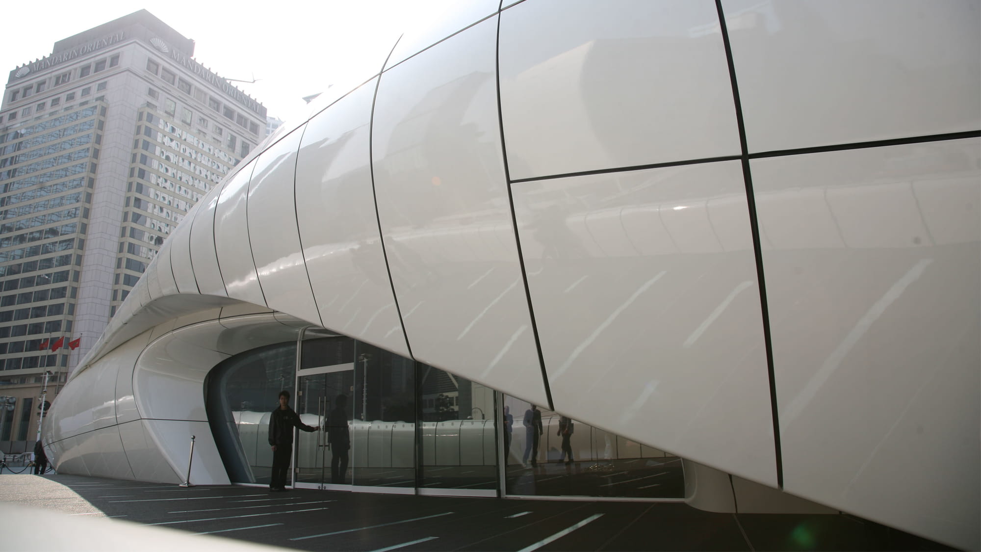 Front view of Chanel Mobile Art Pavilion. Credit: Arup.