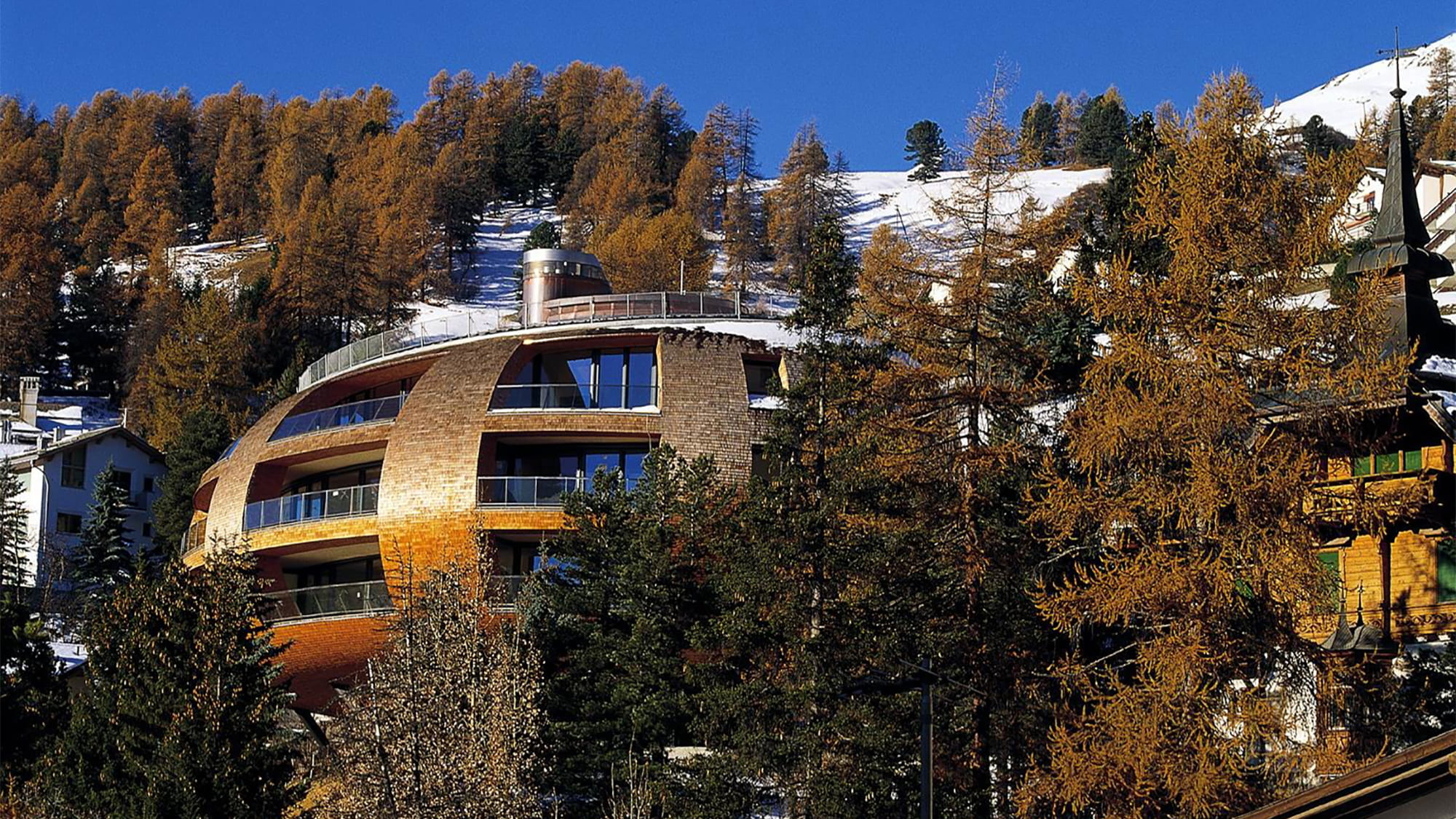 Chesa Futura apartment building, St Moritz. Photo: Nigel Young/Foster & Partners