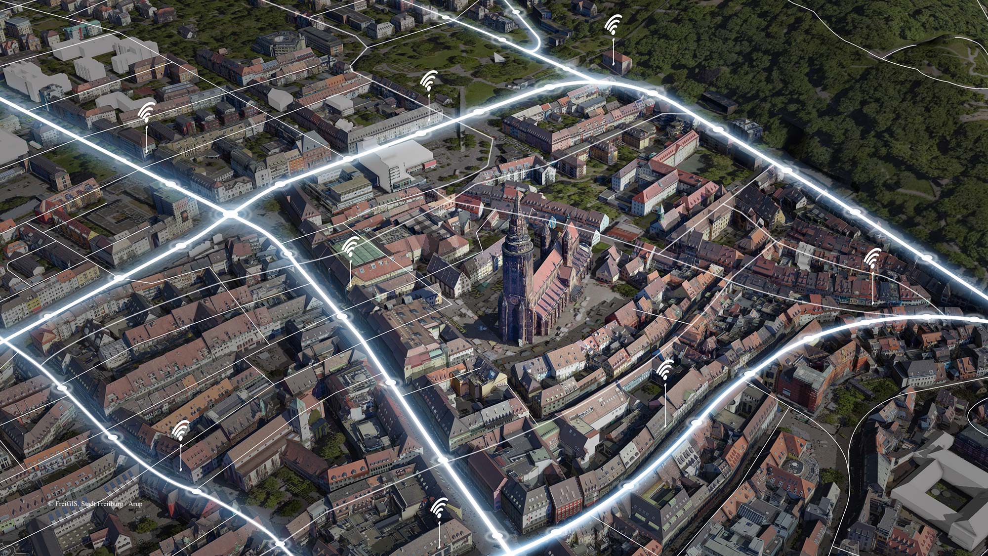 Visualisation of the Smart City Freiburg