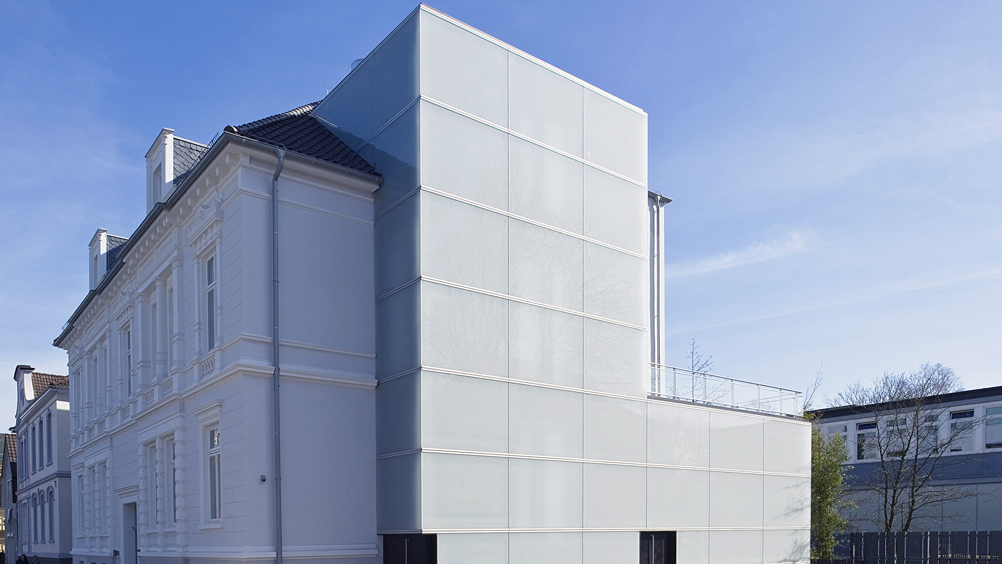 Front view of EWE building. Credit: Arup