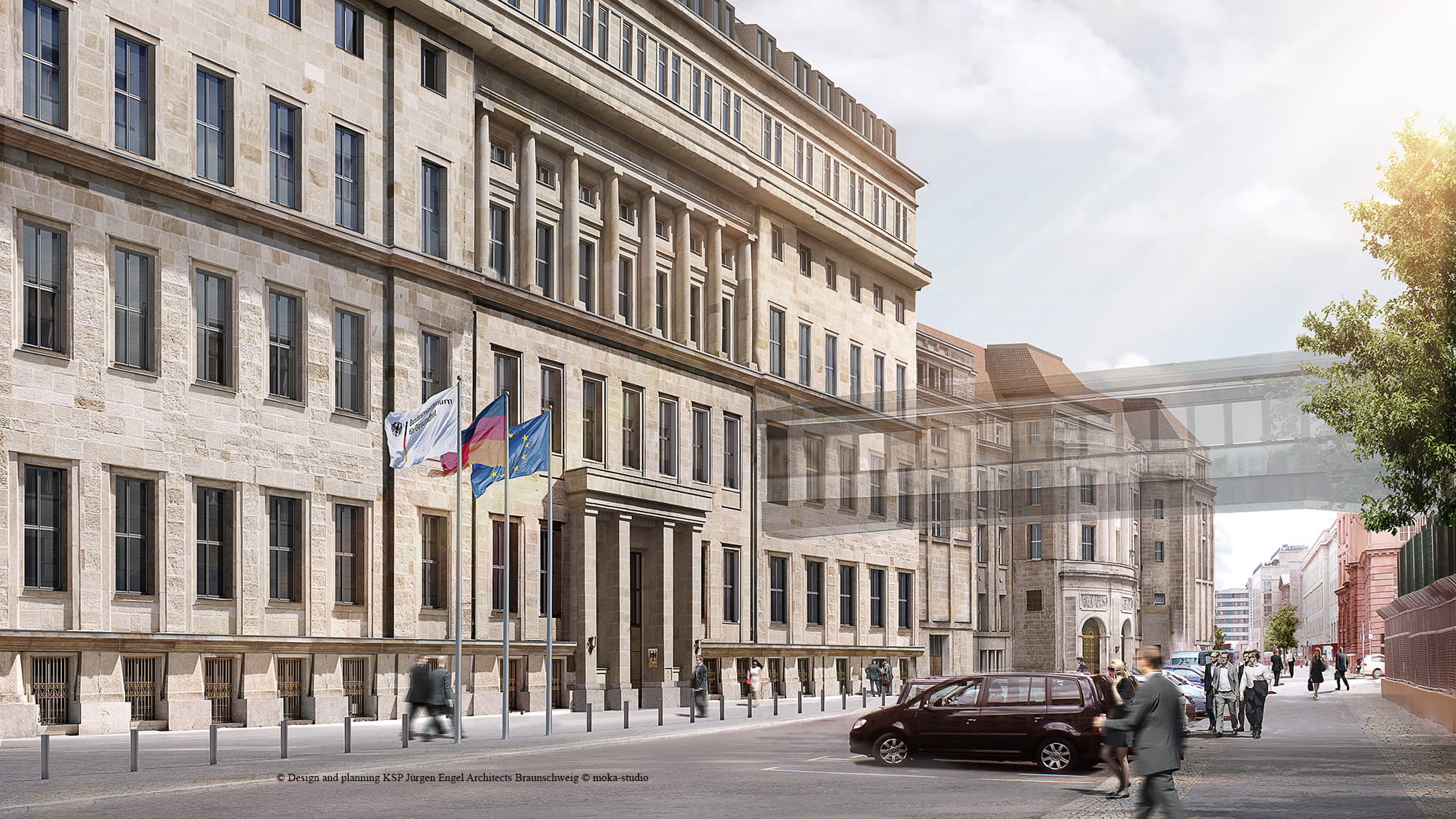 The new headquarters of the Federal Ministry of Health in Berlin.