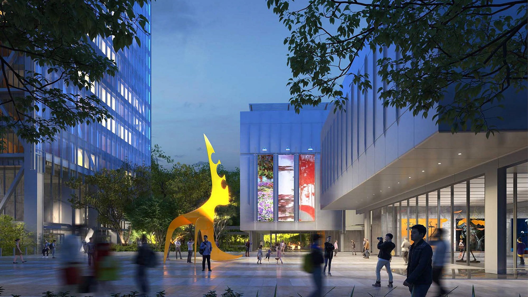 rendering of Fubon tower Tapei place 