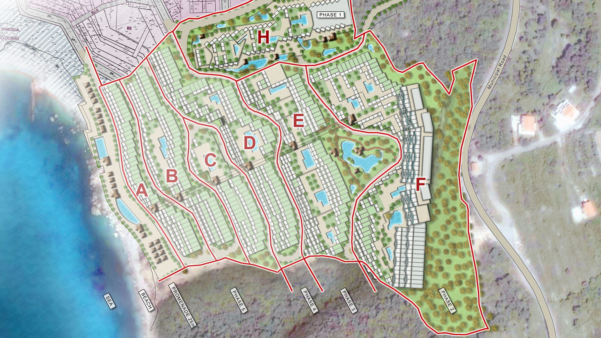 Plan of Galije Sveti Stefan development