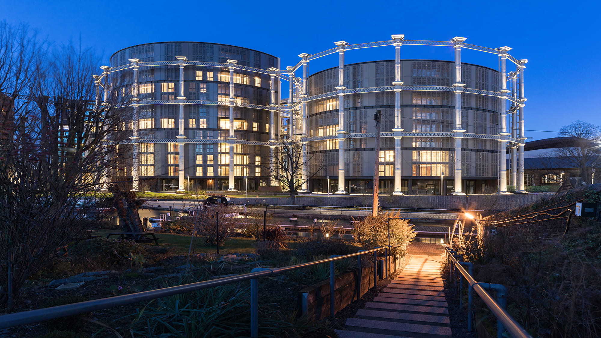  Gasholders at dusk
