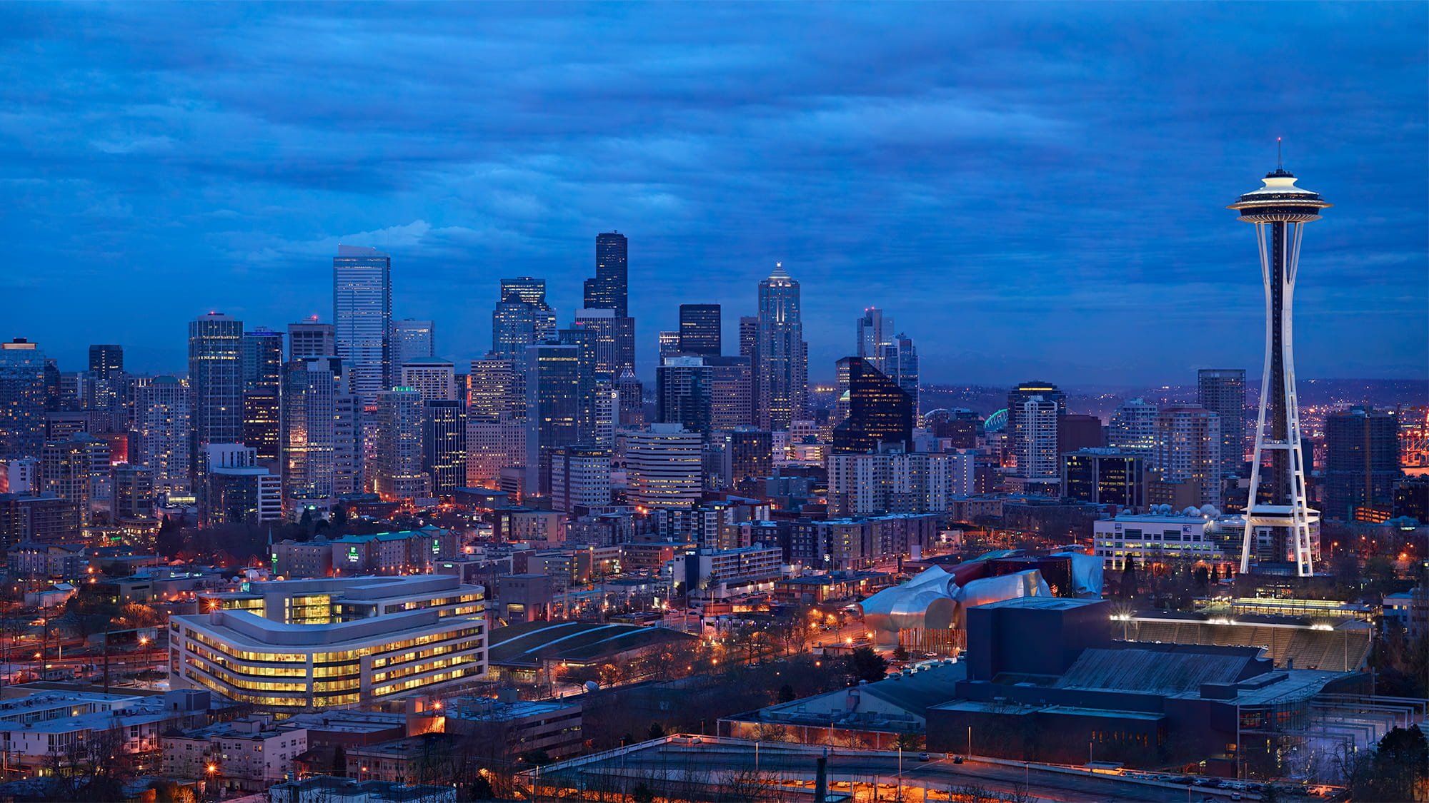 Gates Foundation and the Seattle skyline