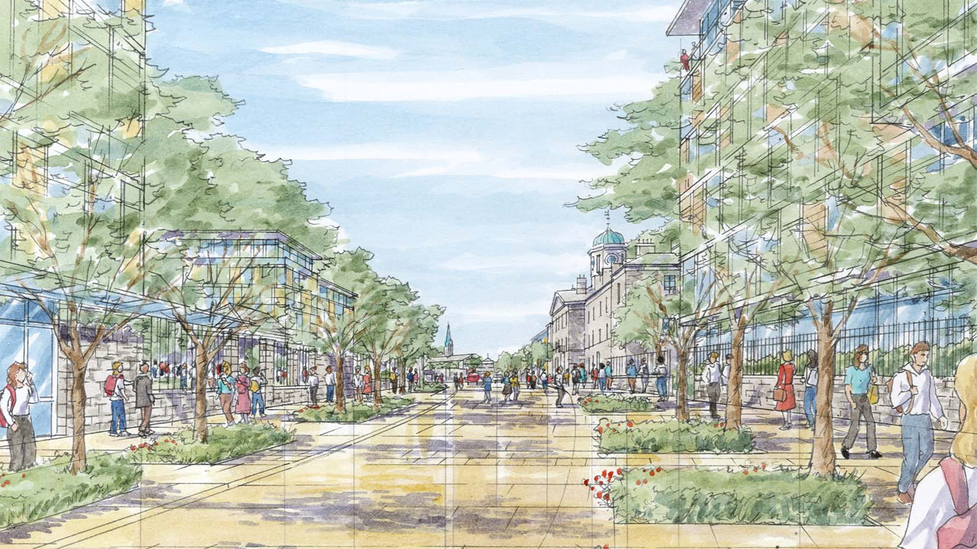 The Grangegorman Development Agency aims to create a vibrant new city quarter with a diverse mix of uses.