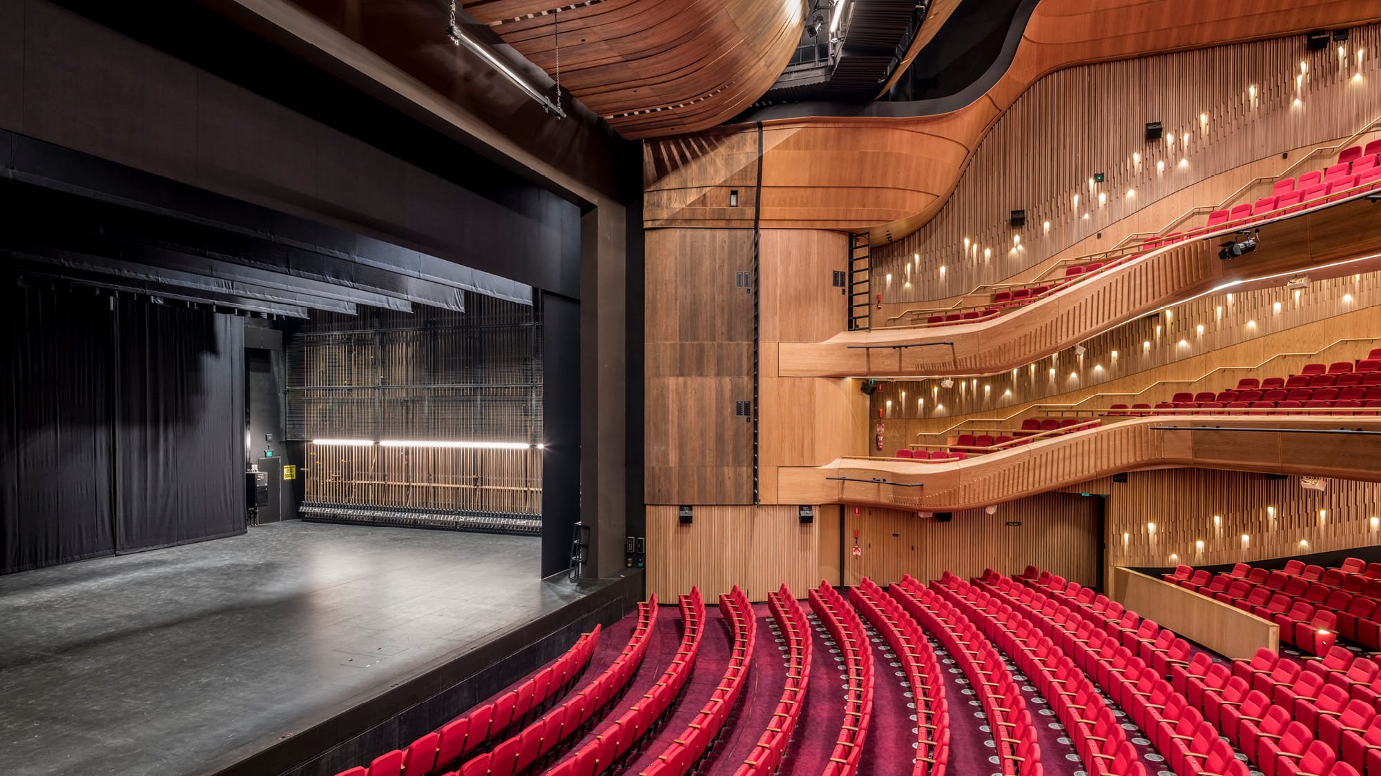 Inside side view of the new auditorium at Her Majesty’s Theatre in Adelaide ?Chris Oaten