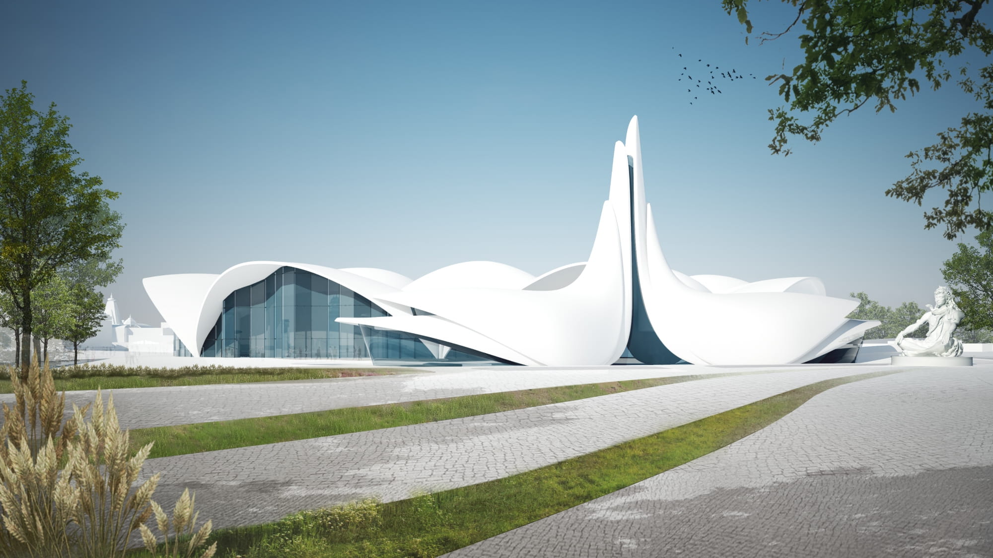 external view of the hindu heritage building