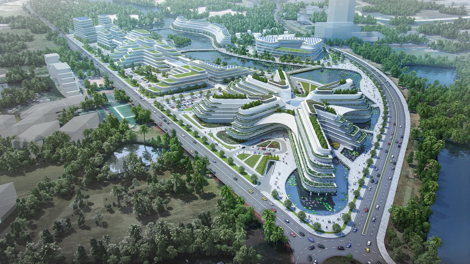 rendering of Hoa Lac National Innovation Centre (c) Arup
