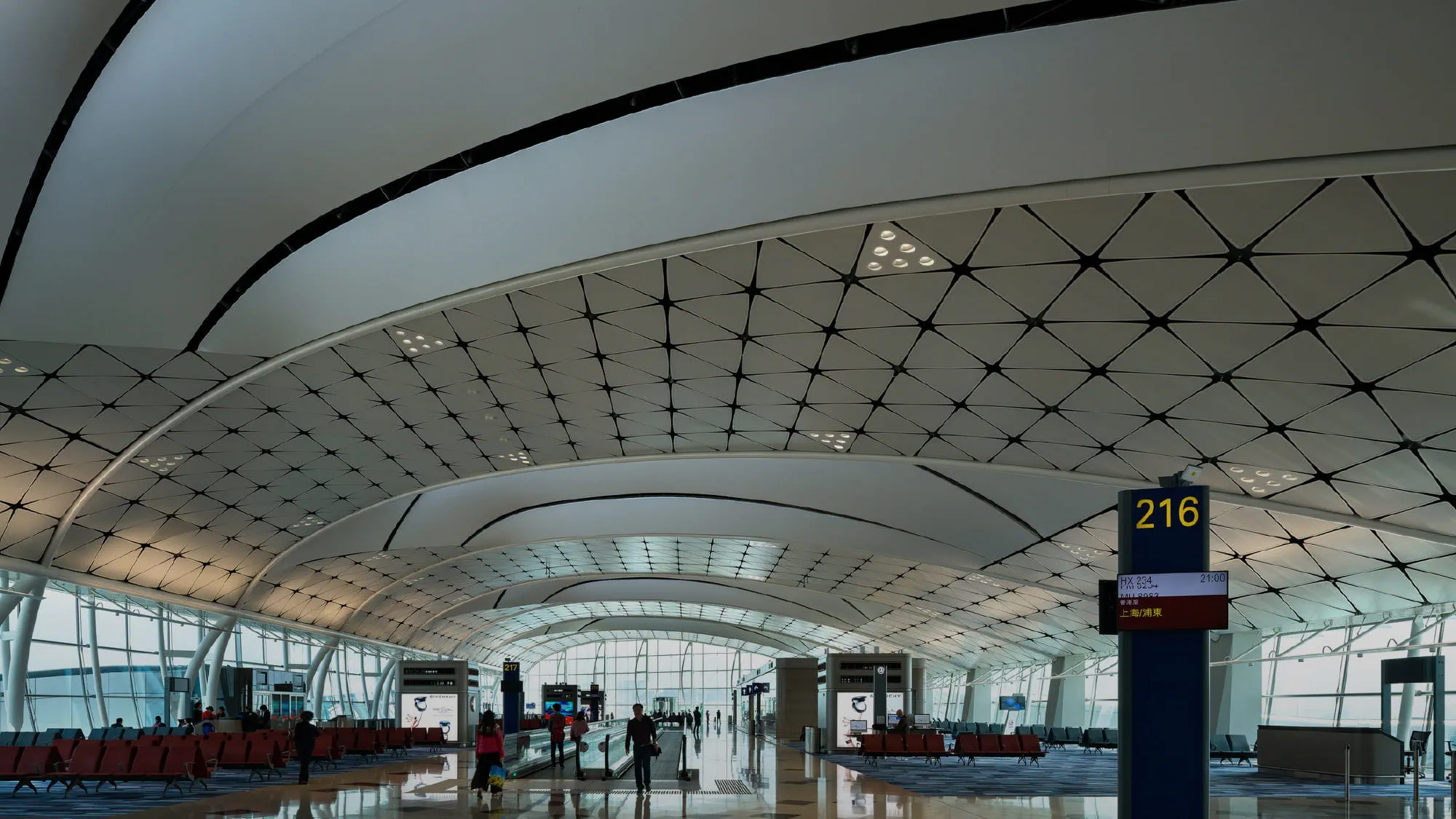 Hong Kong International Airport terminal interior