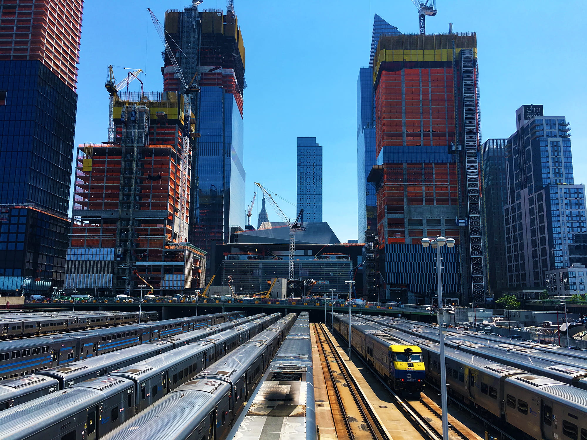 Hudson Yards eastern rail yard