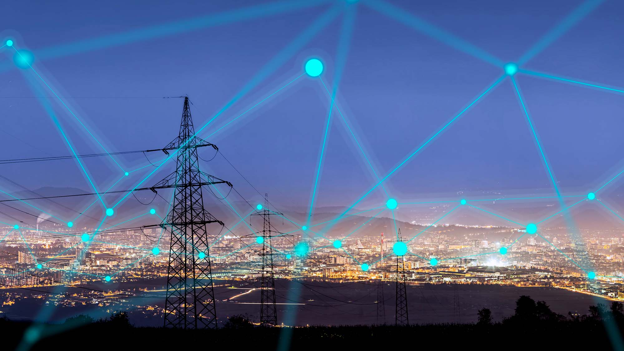 A representation of a digitally connected city