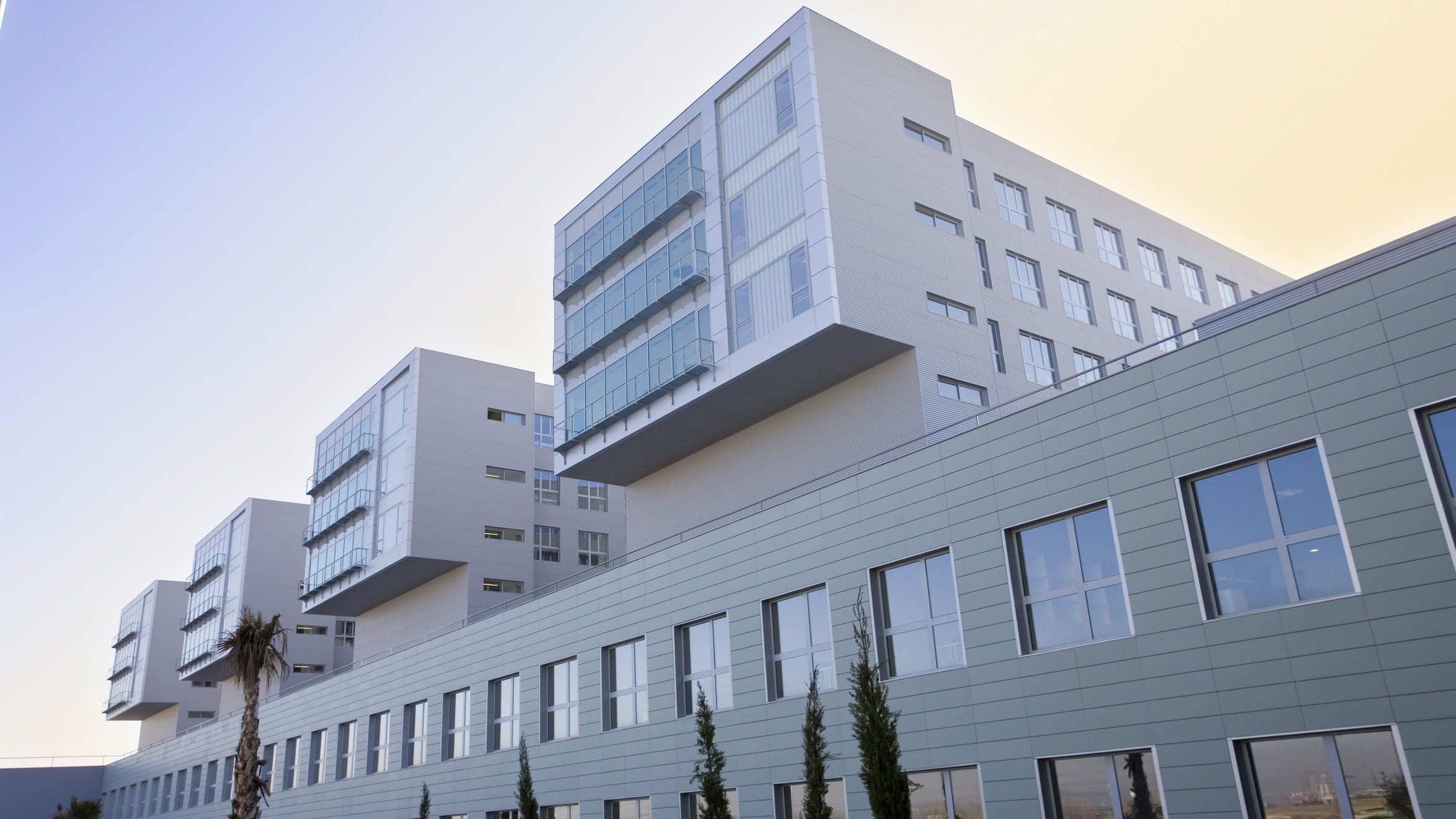 Exterior view of the Infanta Sofia Hospital, Madrid