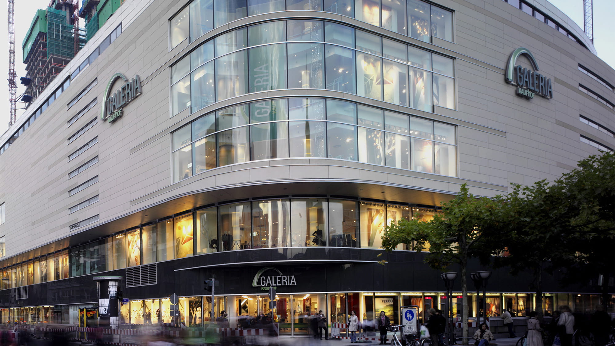 The exterior of Kaufhof Department Store