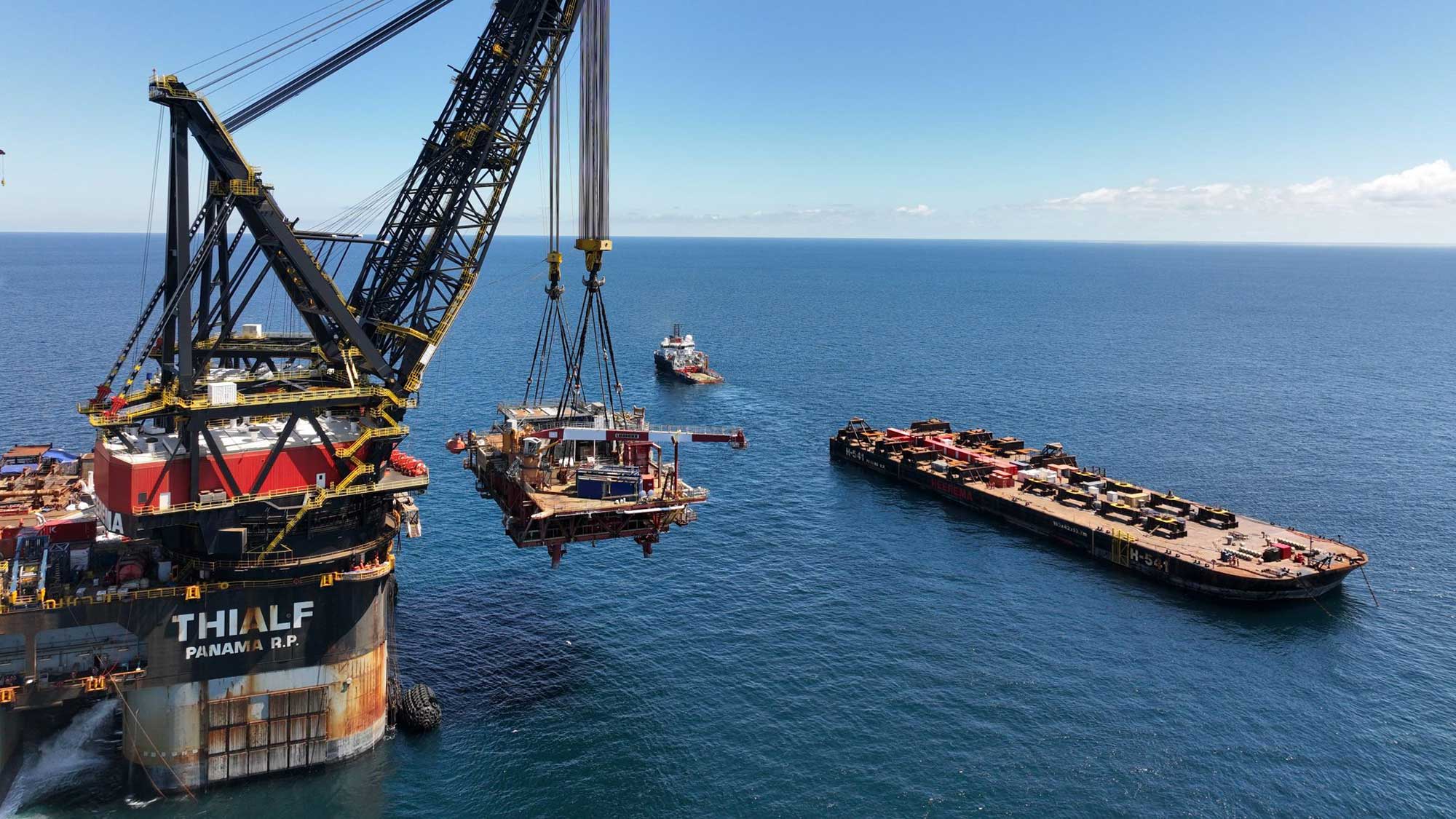 Kinsaele Brava topside is removed