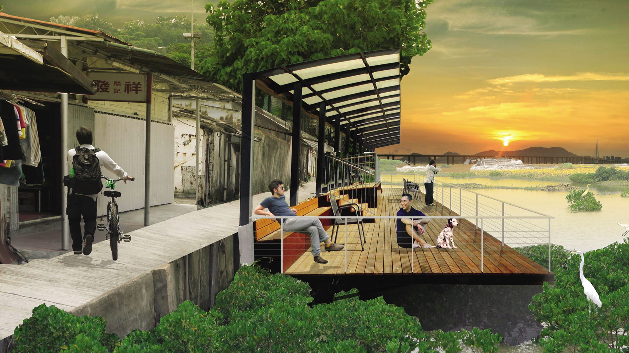Lau Fau Shan Rural township enhancement