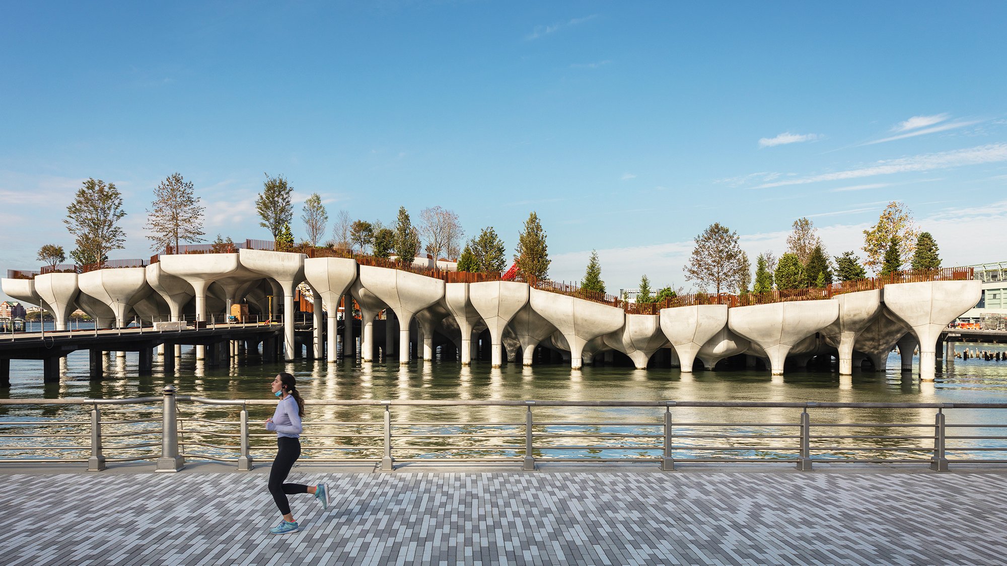 Little Island New York daytime view