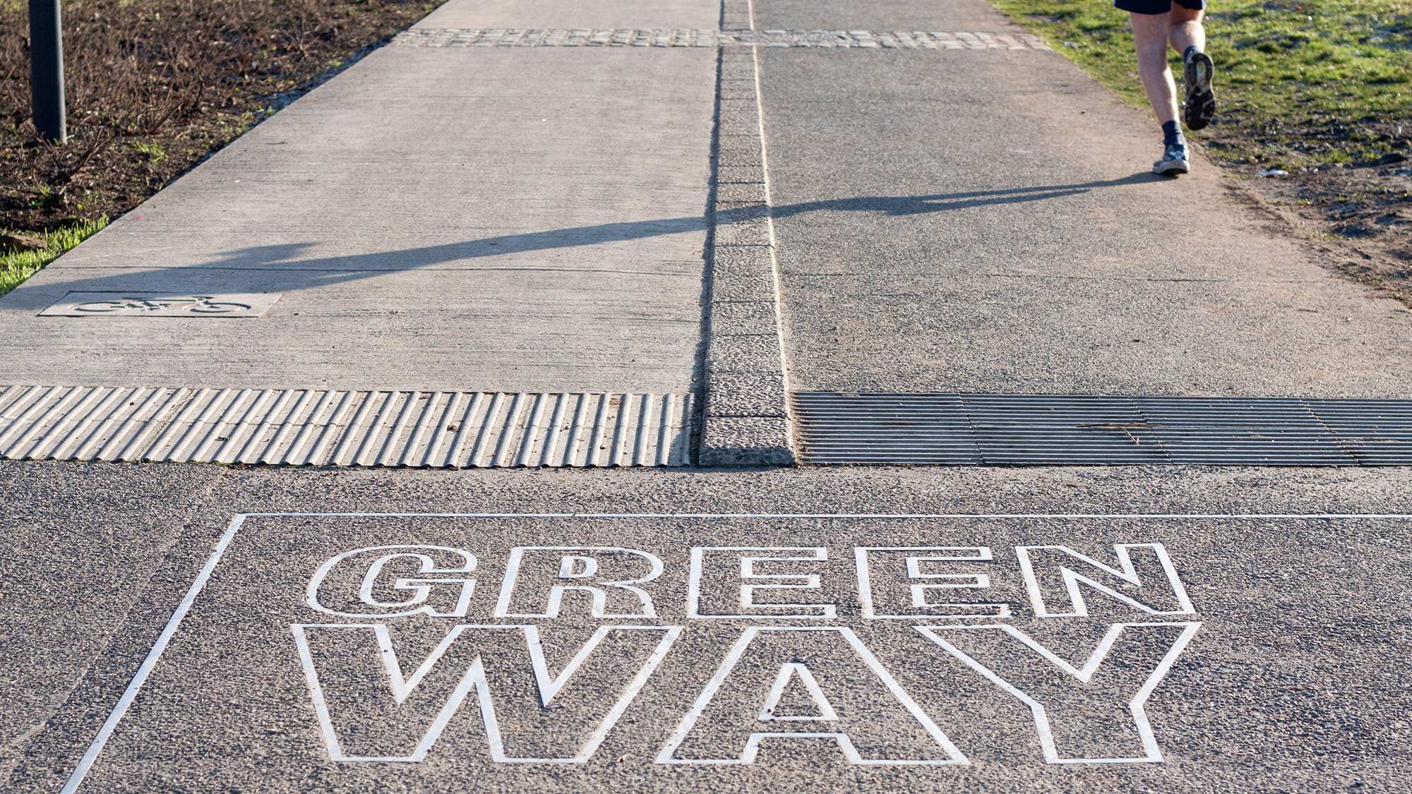 View of the Greenway route. 