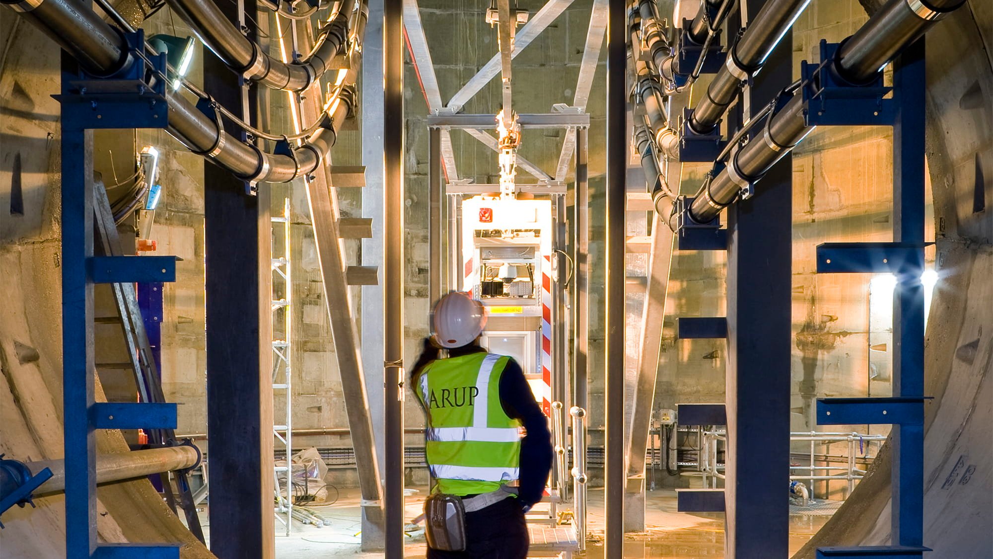 An underground view of the London 2012 power tunnels.