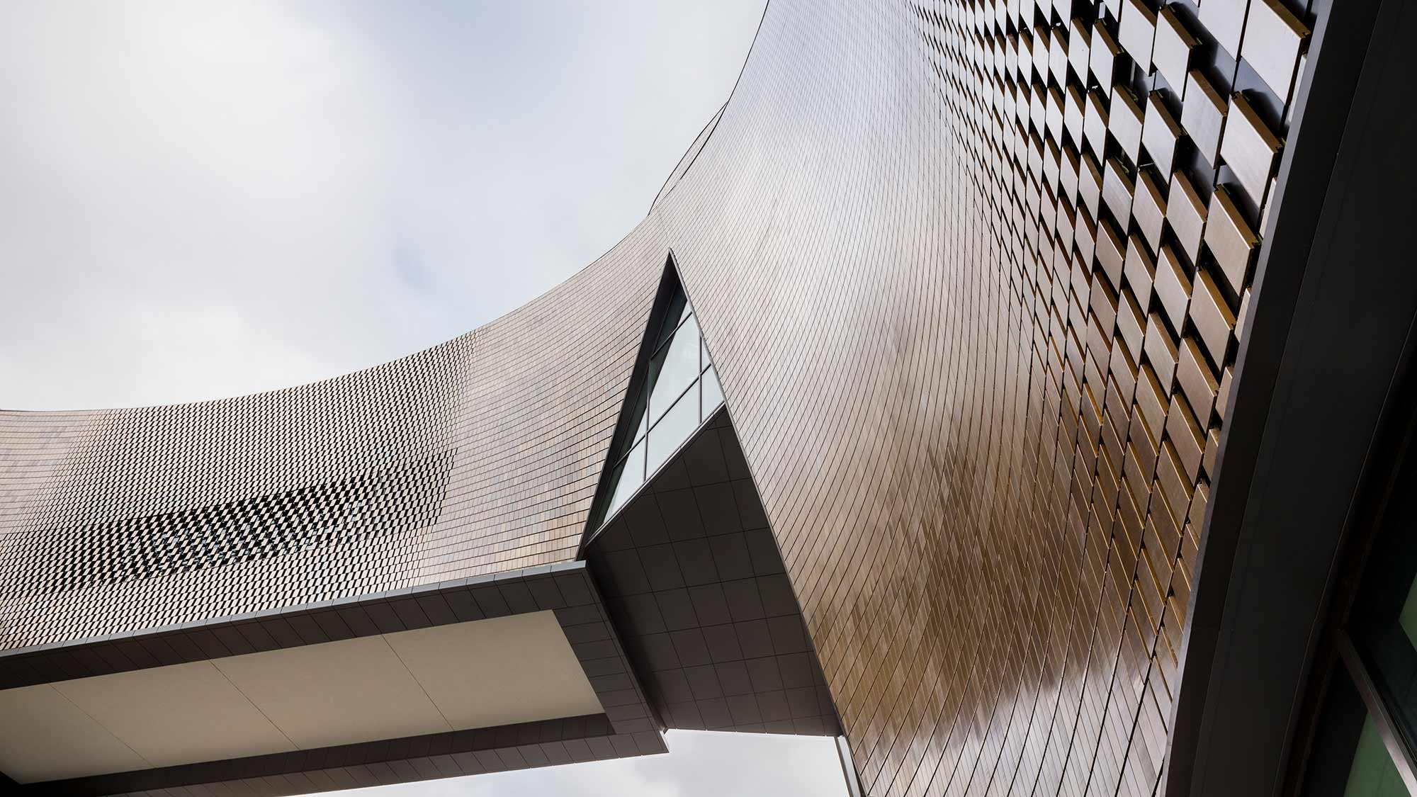 exterior close up of National Music Centre of Canada