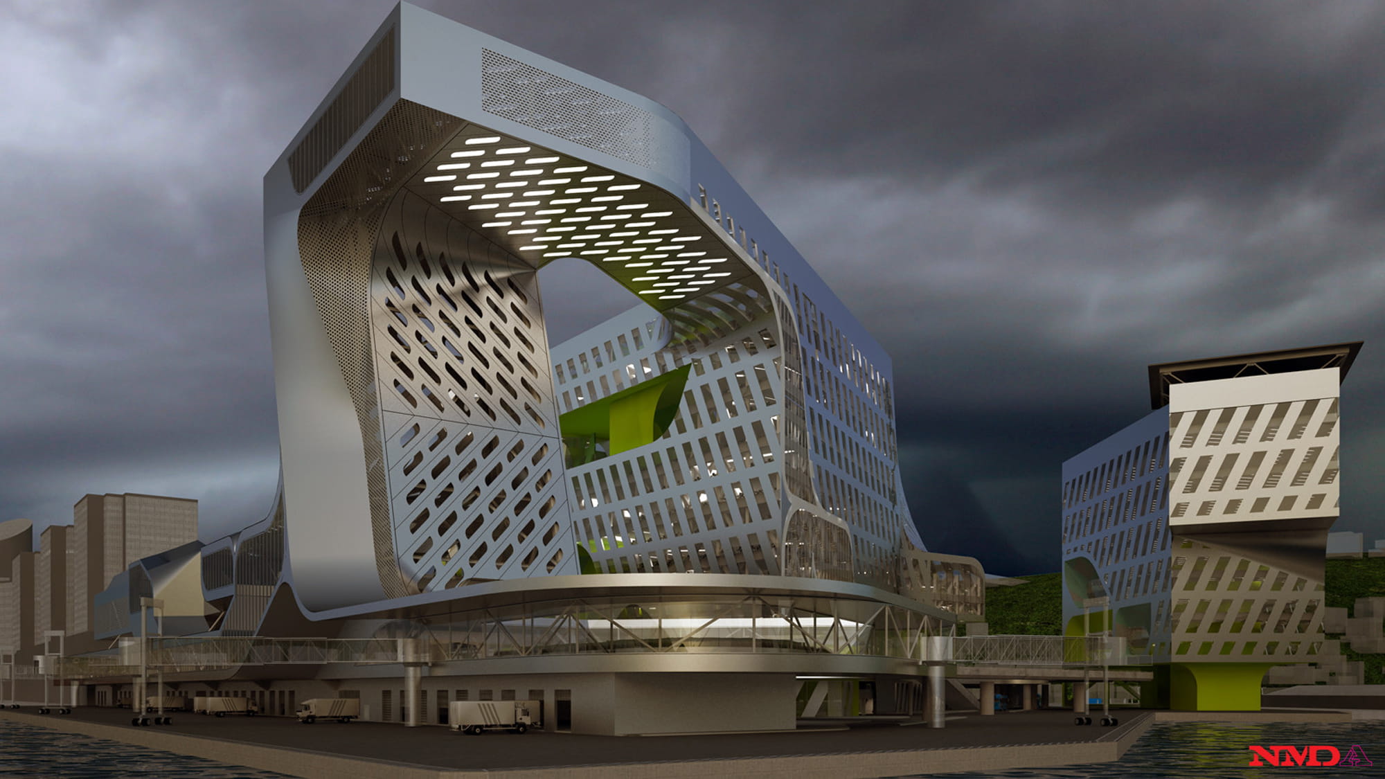 New Keeling Harbour service building