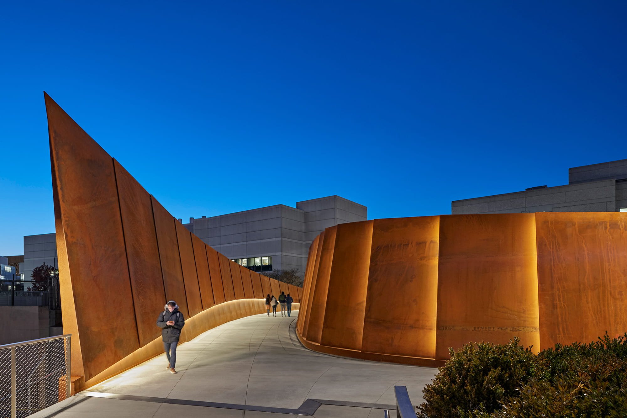 Northeastern ISEC Pedestrian Bridge lighting