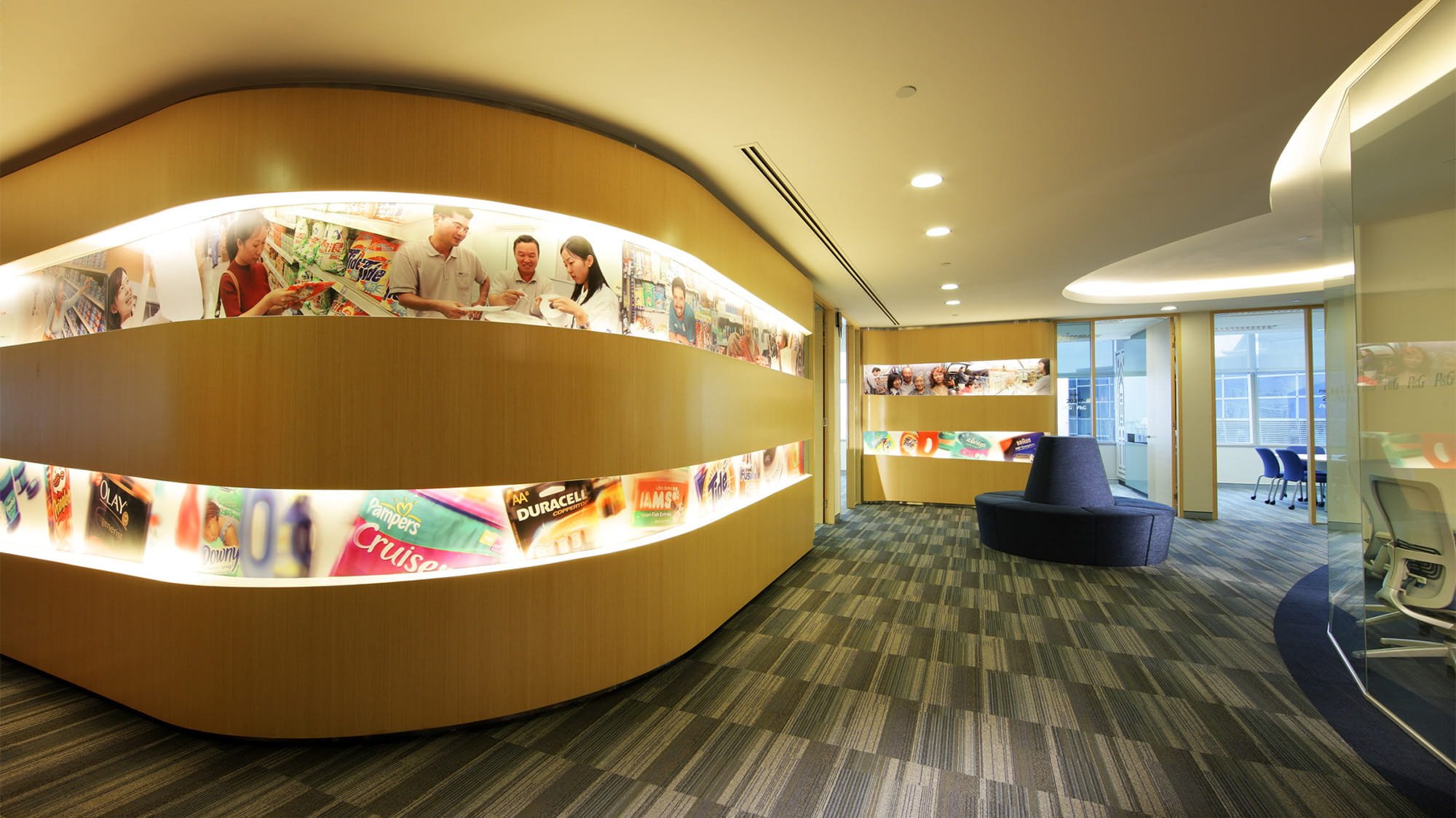 Acoustics and office refurbishment of Proctor and Gamble office, Singapore. Photo: Bluemango Communications