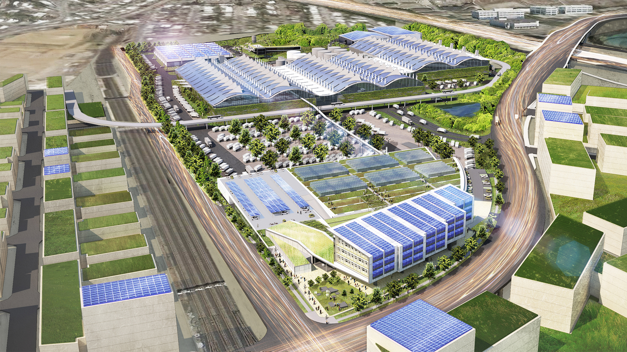 Aerial view of the Recology facility