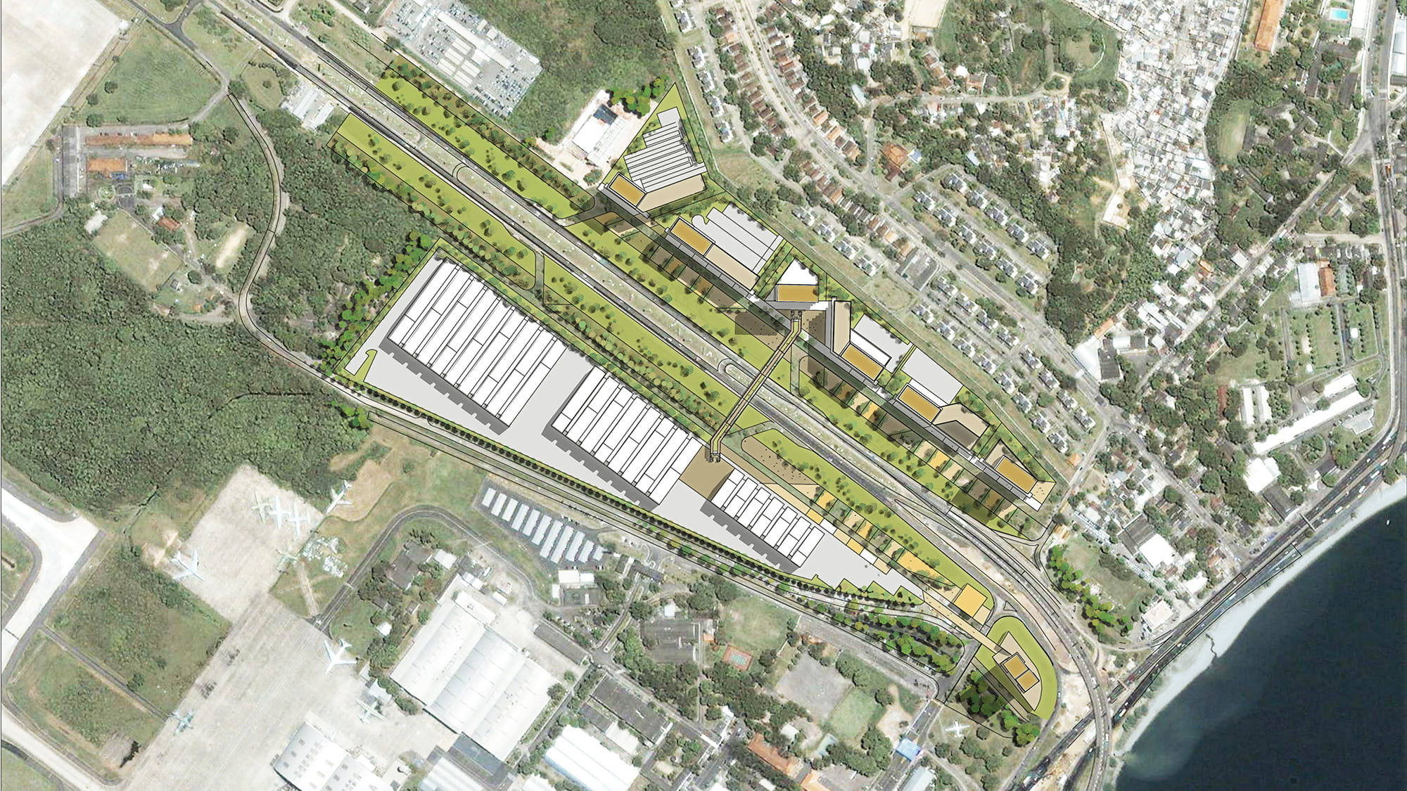 Riogaleao Airport real estate feasibility study. Photo: Arup