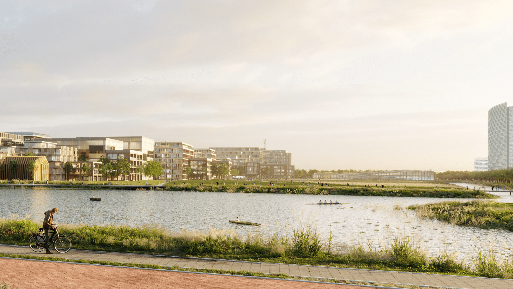 Schiphol’s new urban development blends rural tranquillity with bustling city life.