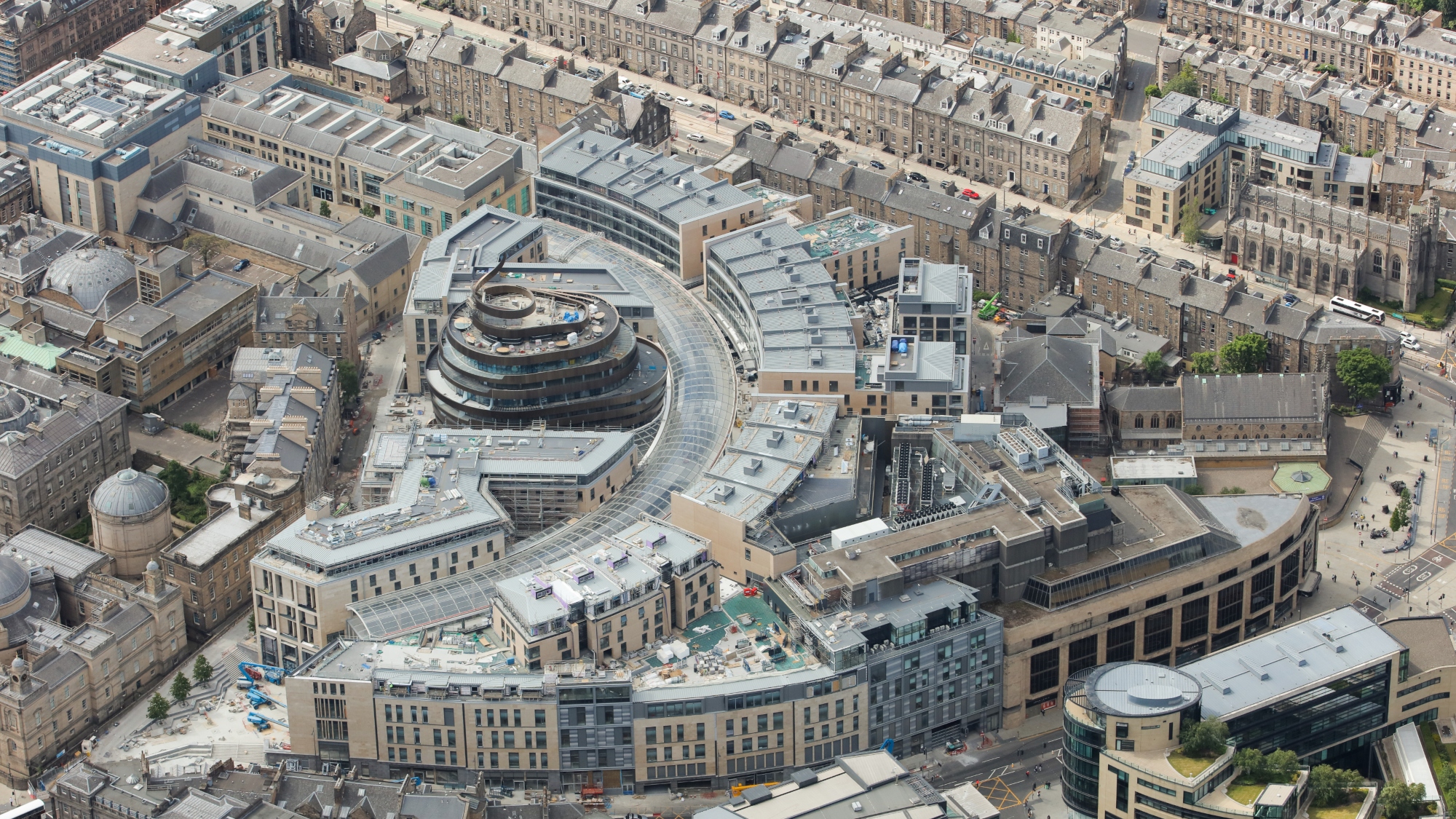 St James Quarter Aerial view