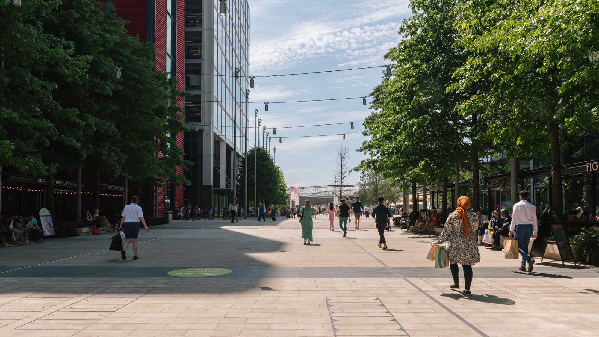 Stratford City from the air